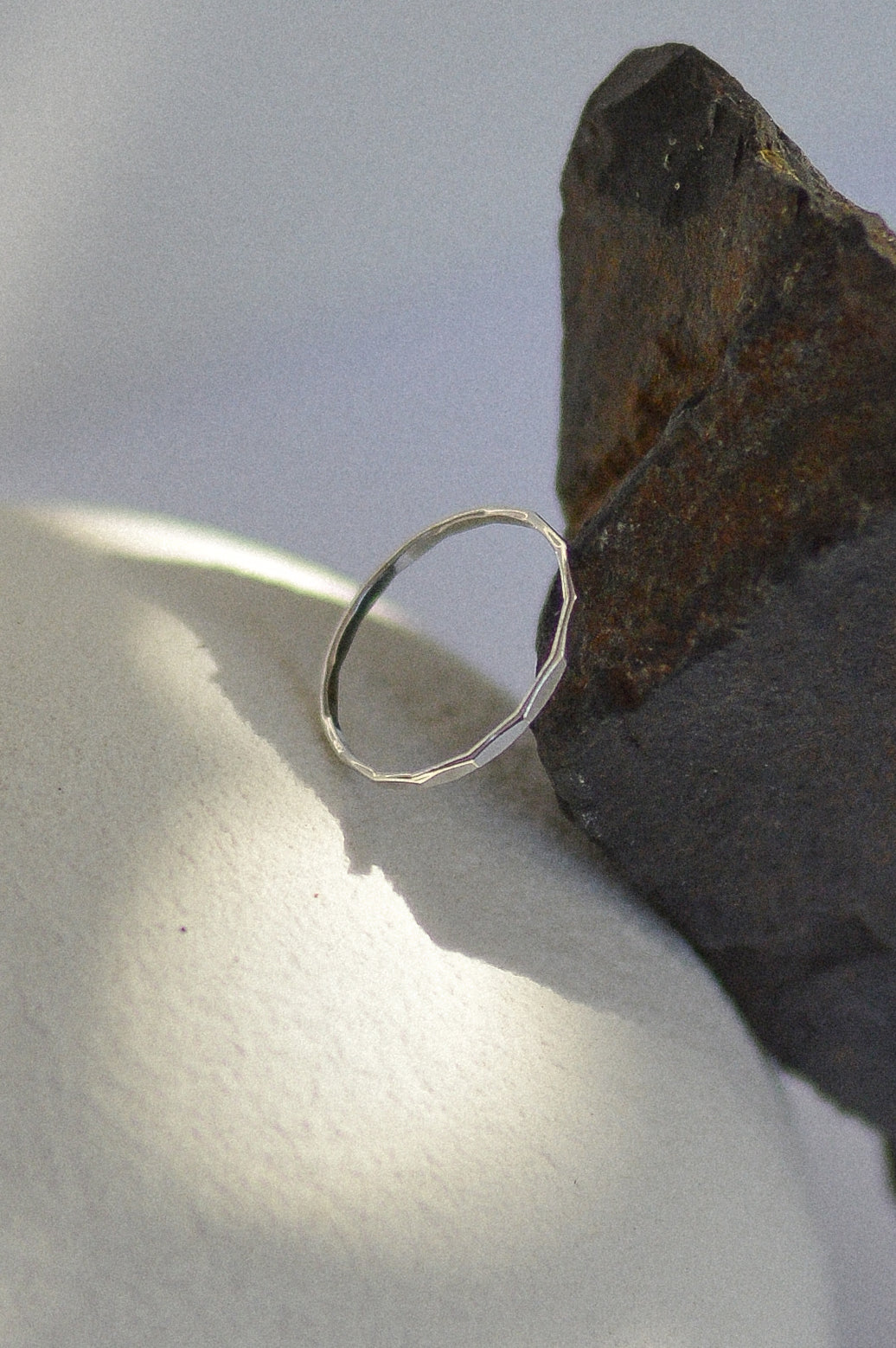 Dainty Hammered Ring