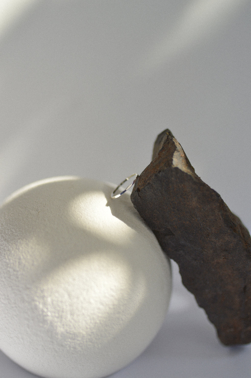 Dainty Hammered Ring