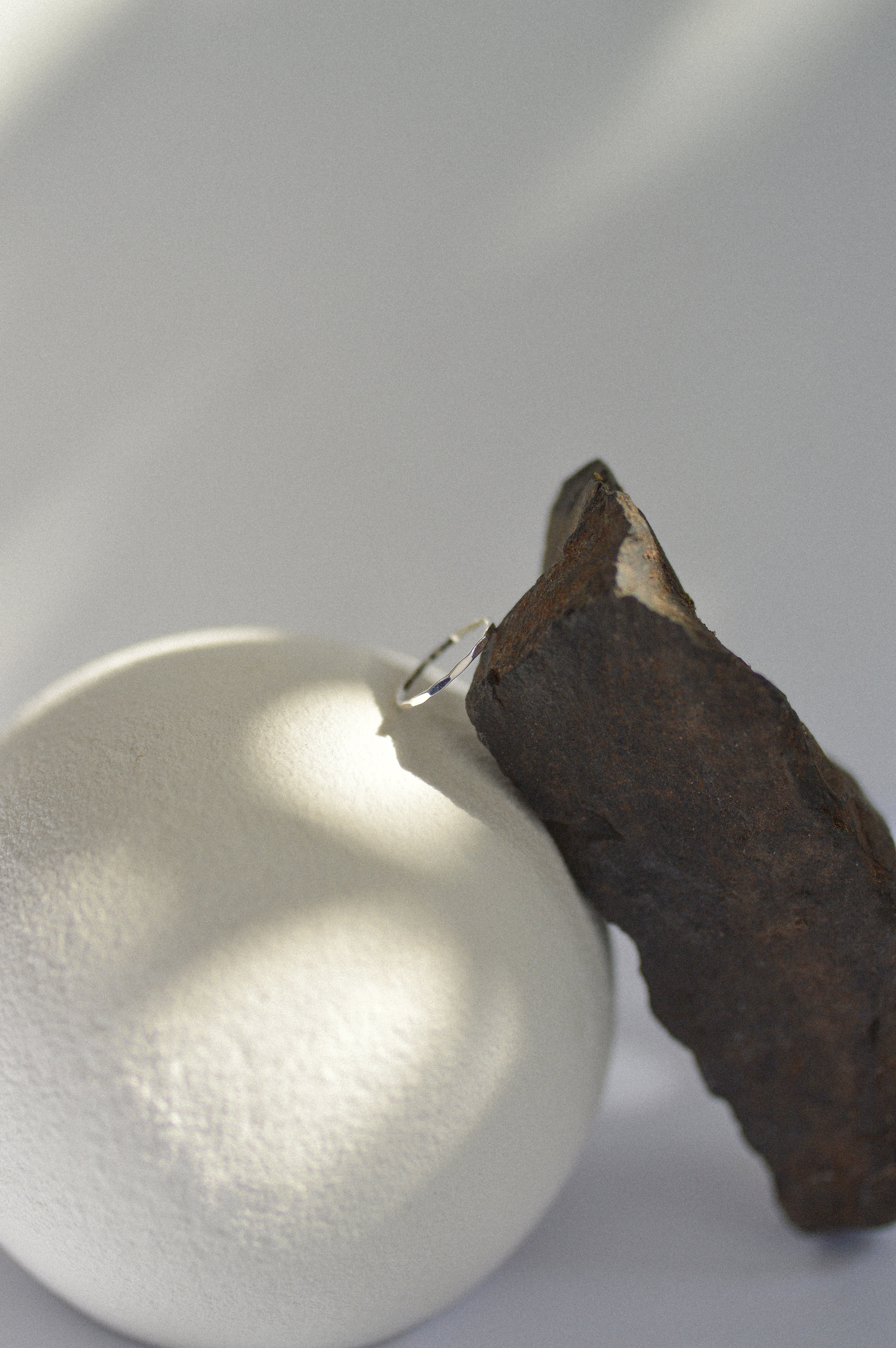 Dainty Hammered Ring