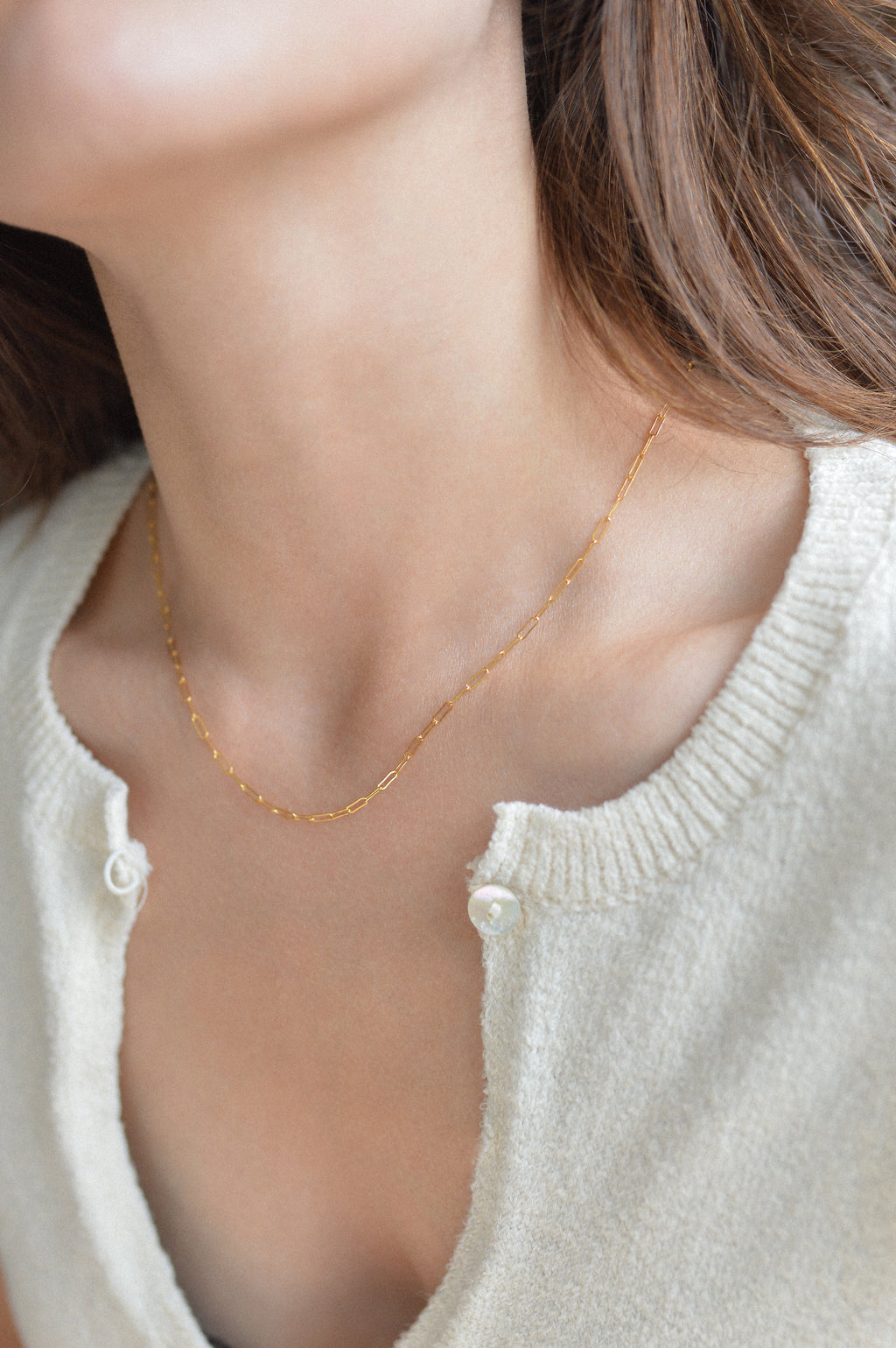 2mm Paperclip Necklace