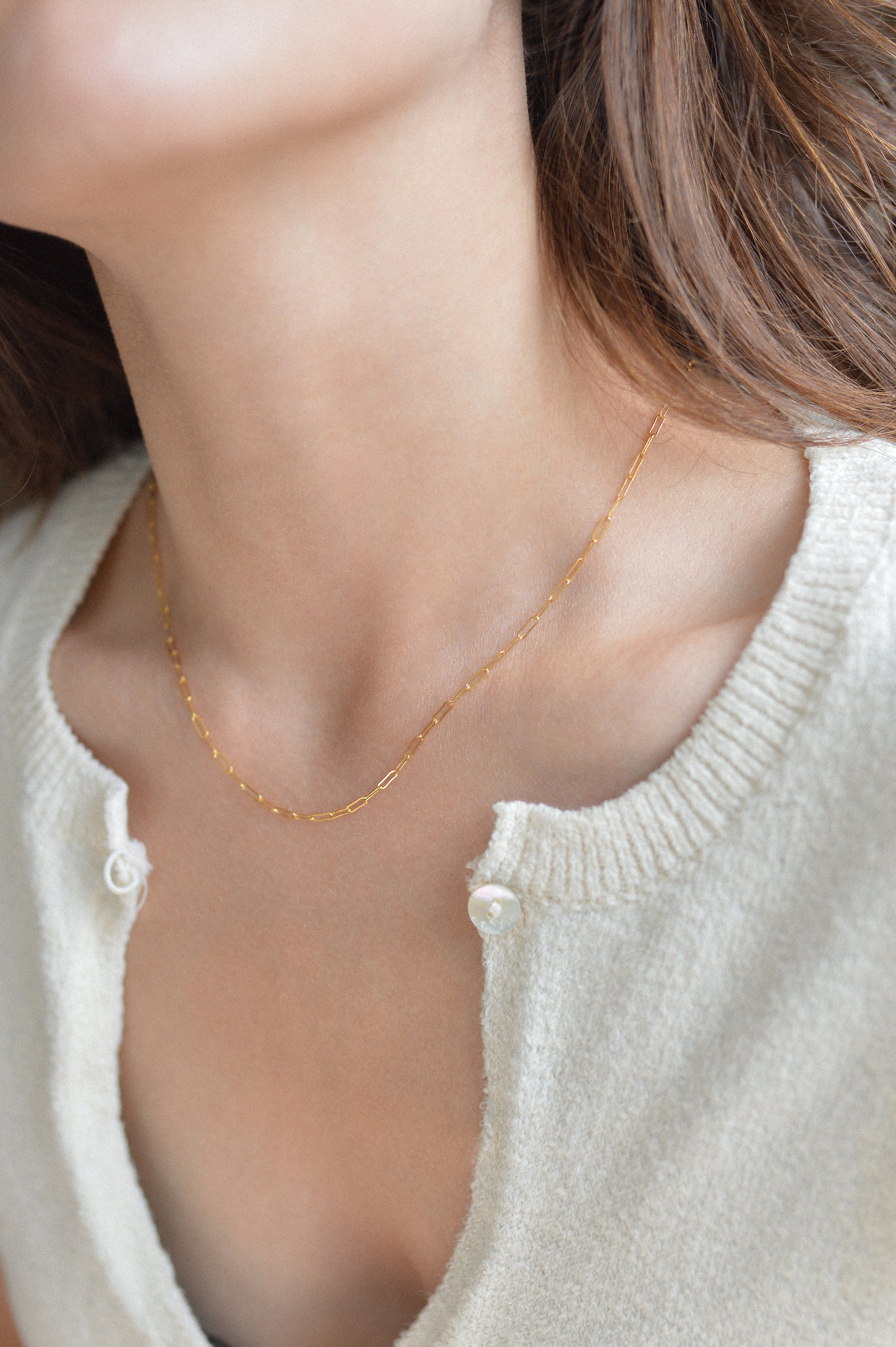 2mm Paperclip Necklace