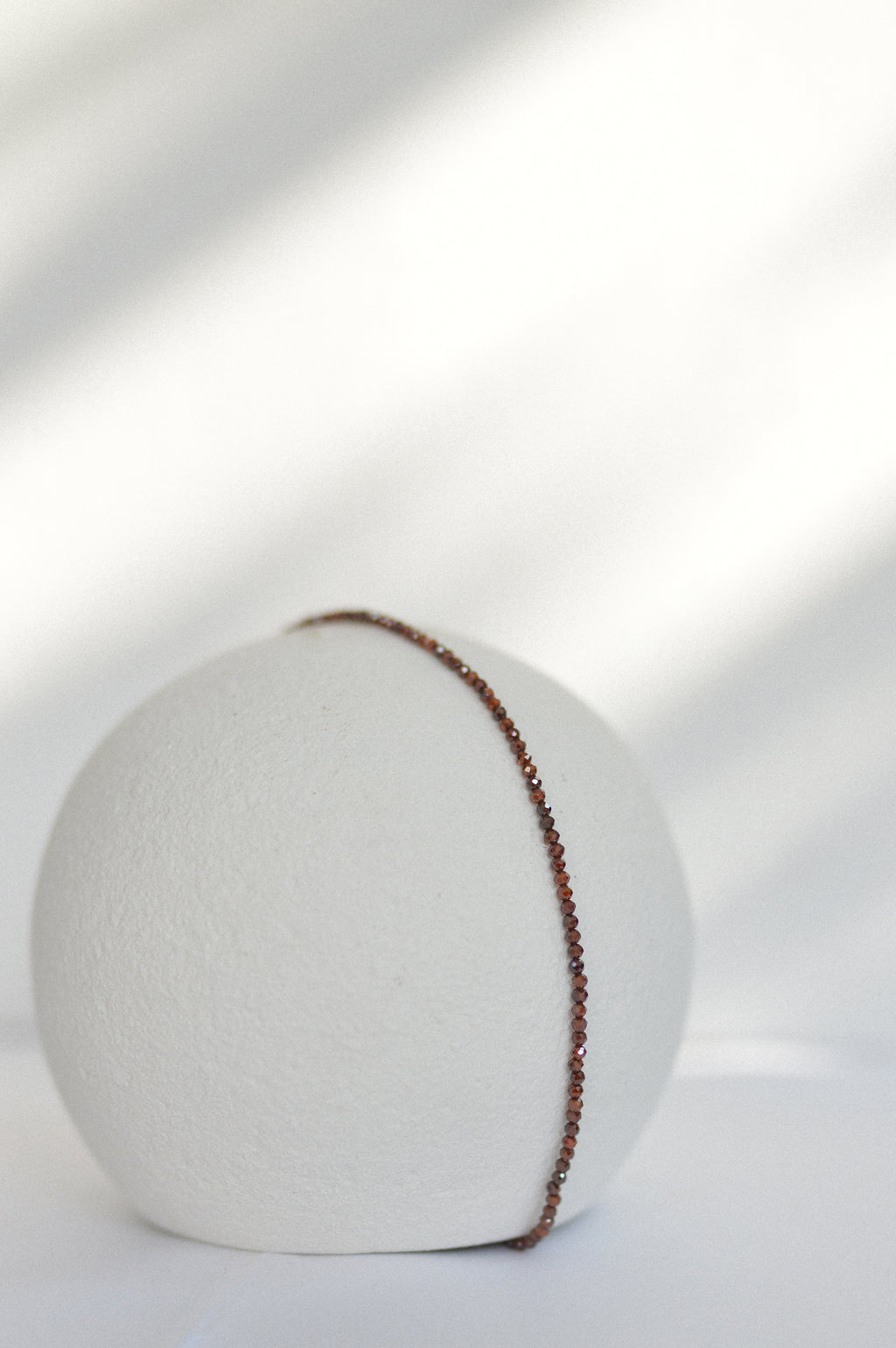 Red Faceted Beaded Necklace