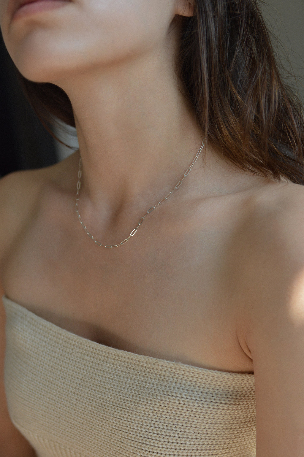 2.5mm Paperclip Chain Necklace