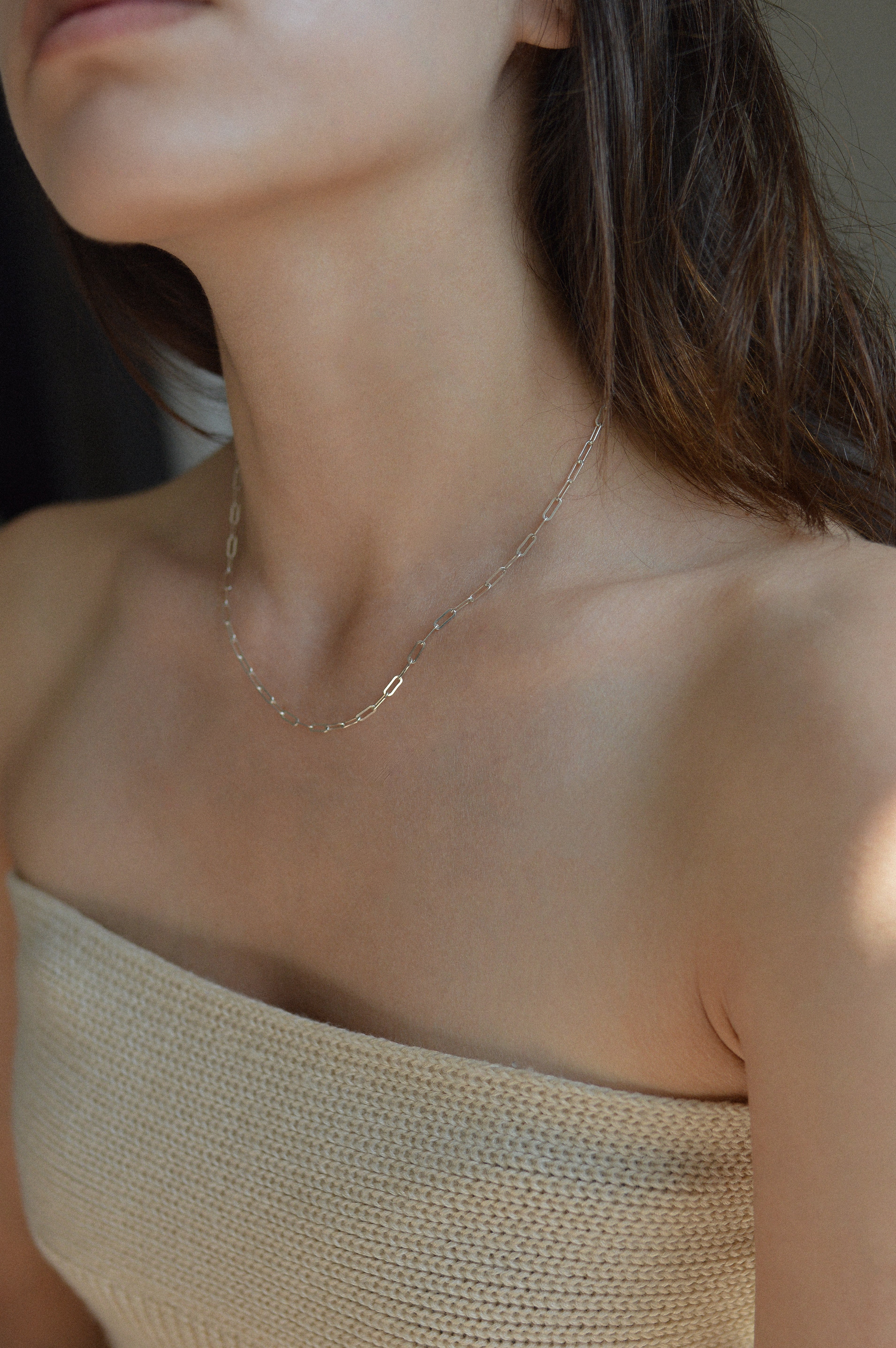 2.5mm Paperclip Chain Necklace