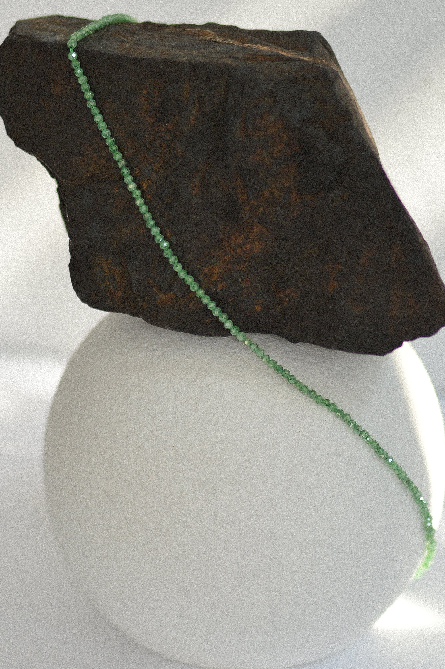 Green Aventurine Faceted Beaded Necklace