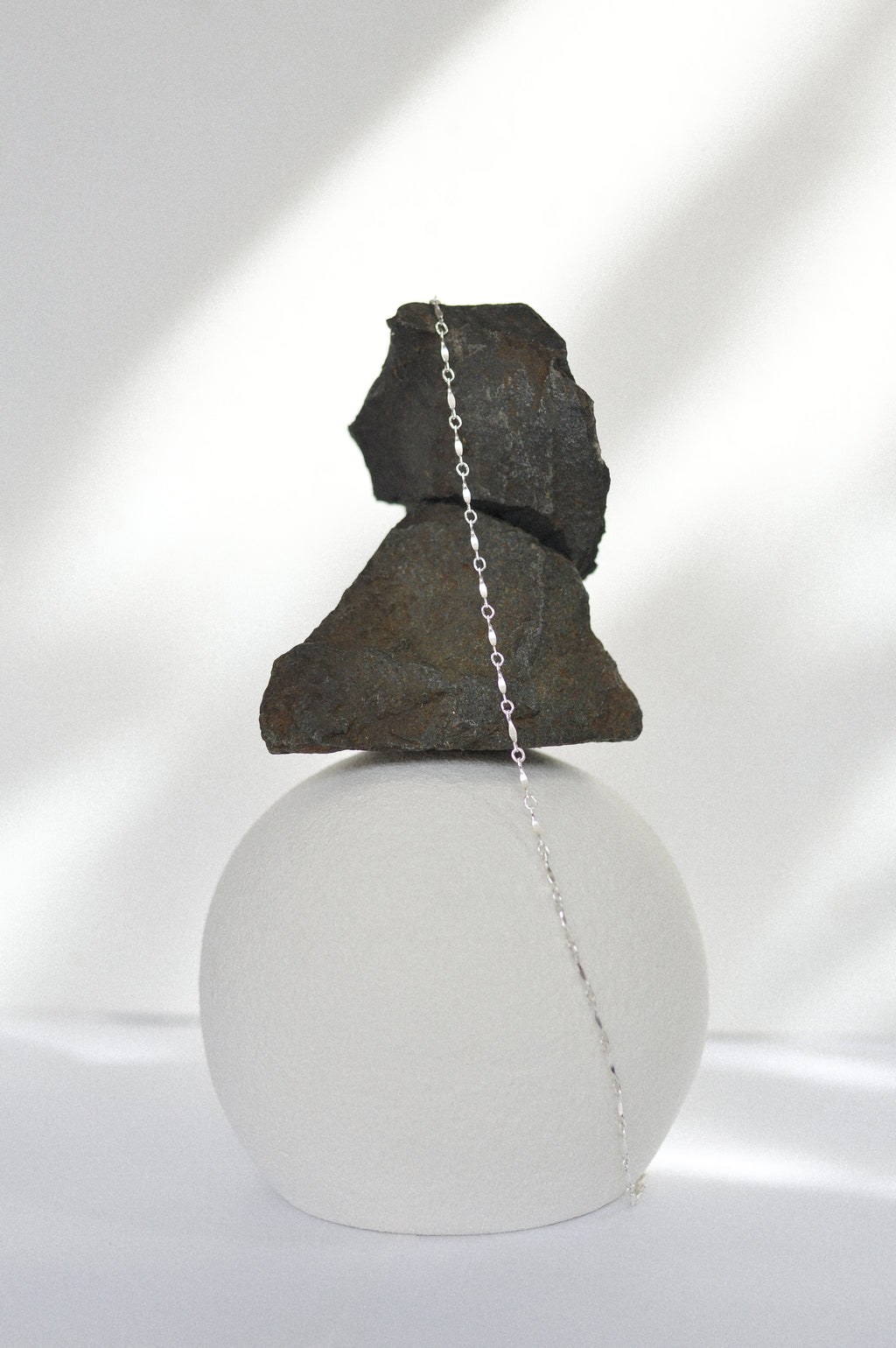 Dapped Bar Chain Necklace