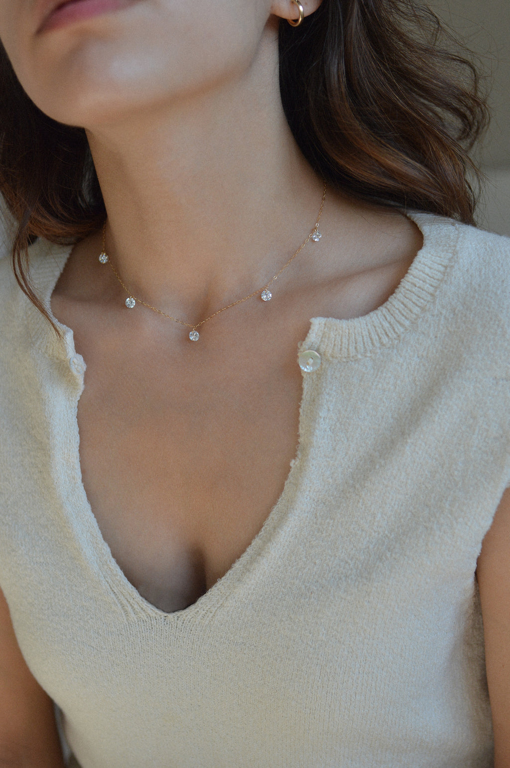 Crystal Drop Necklace