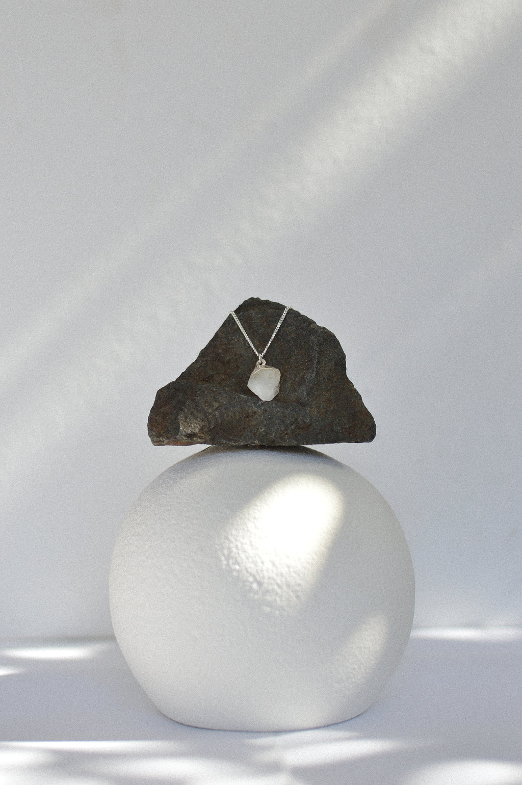 Raw Crystal Quartz Necklace
