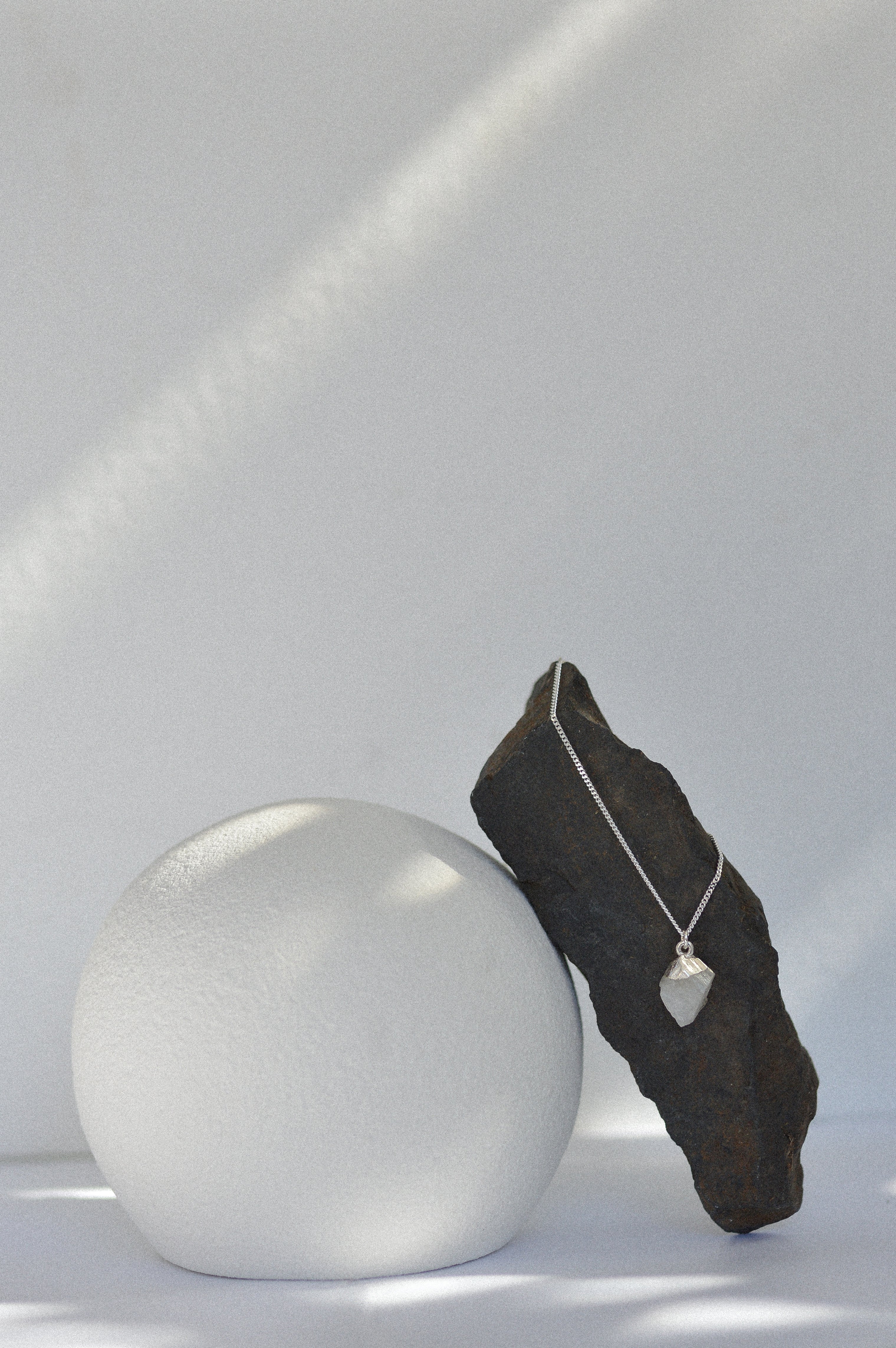 Raw Crystal Quartz Necklace