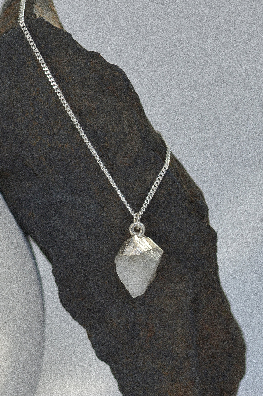 Raw Crystal Quartz Necklace