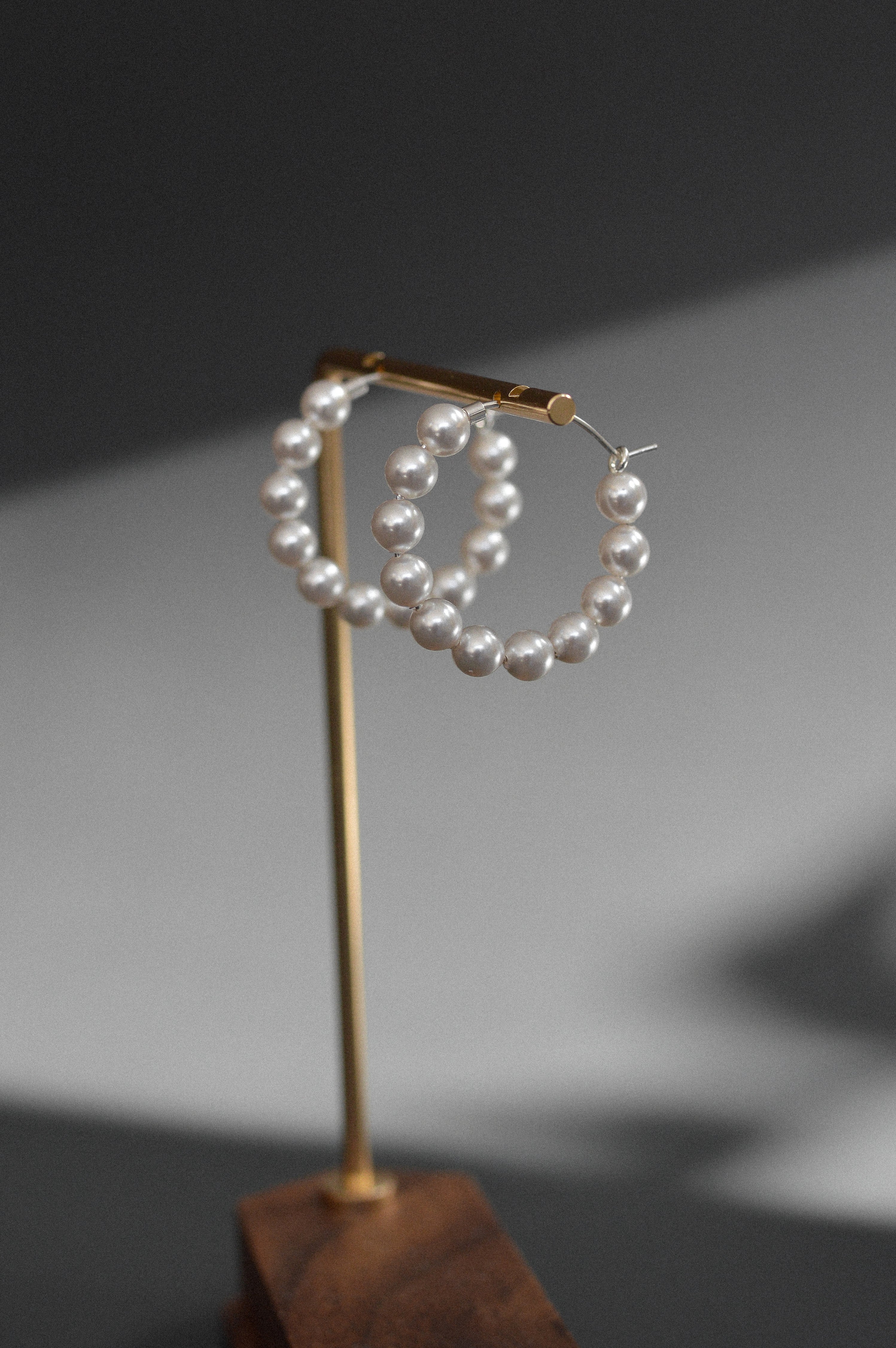 Swarovski Pearl Beaded Hoops