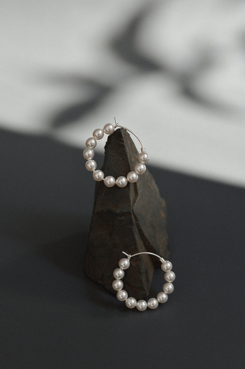 Swarovski Pearl Beaded Hoops