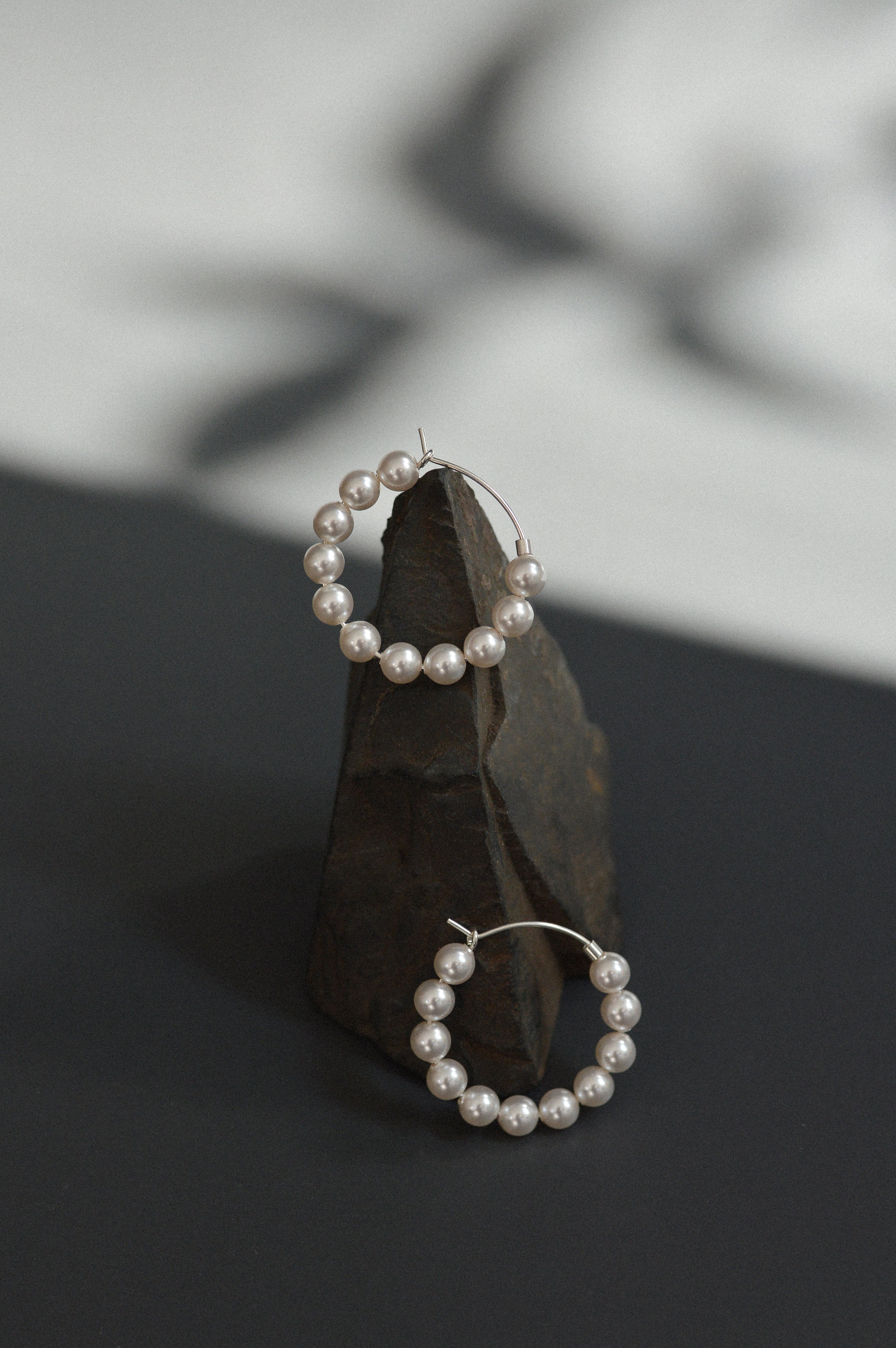 Swarovski Pearl Beaded Hoops