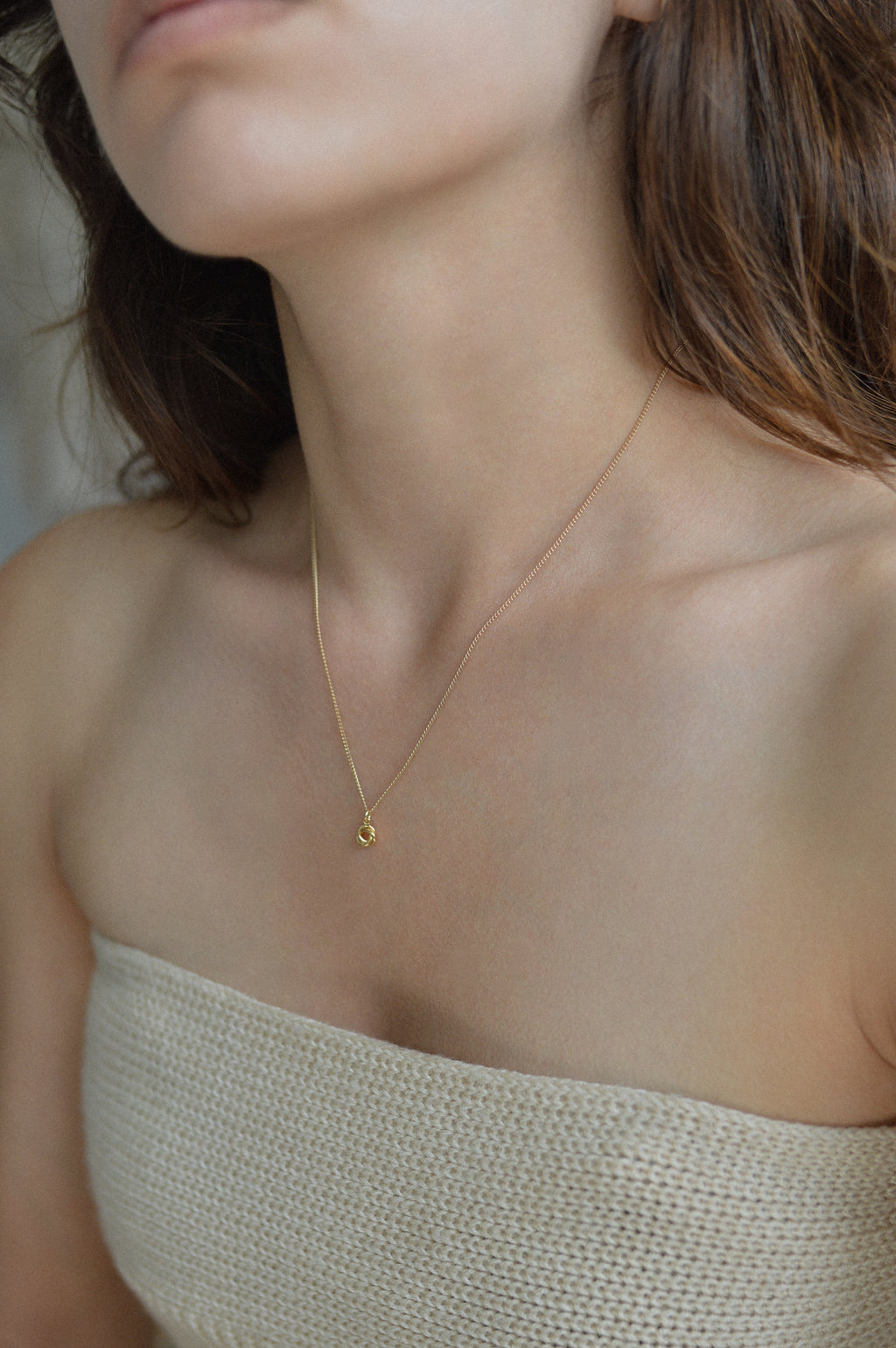 Love Knot Charm Necklace