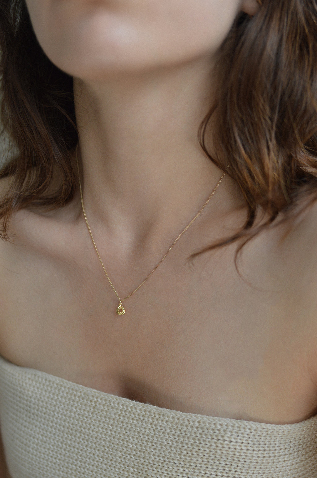 Love Knot Charm Necklace