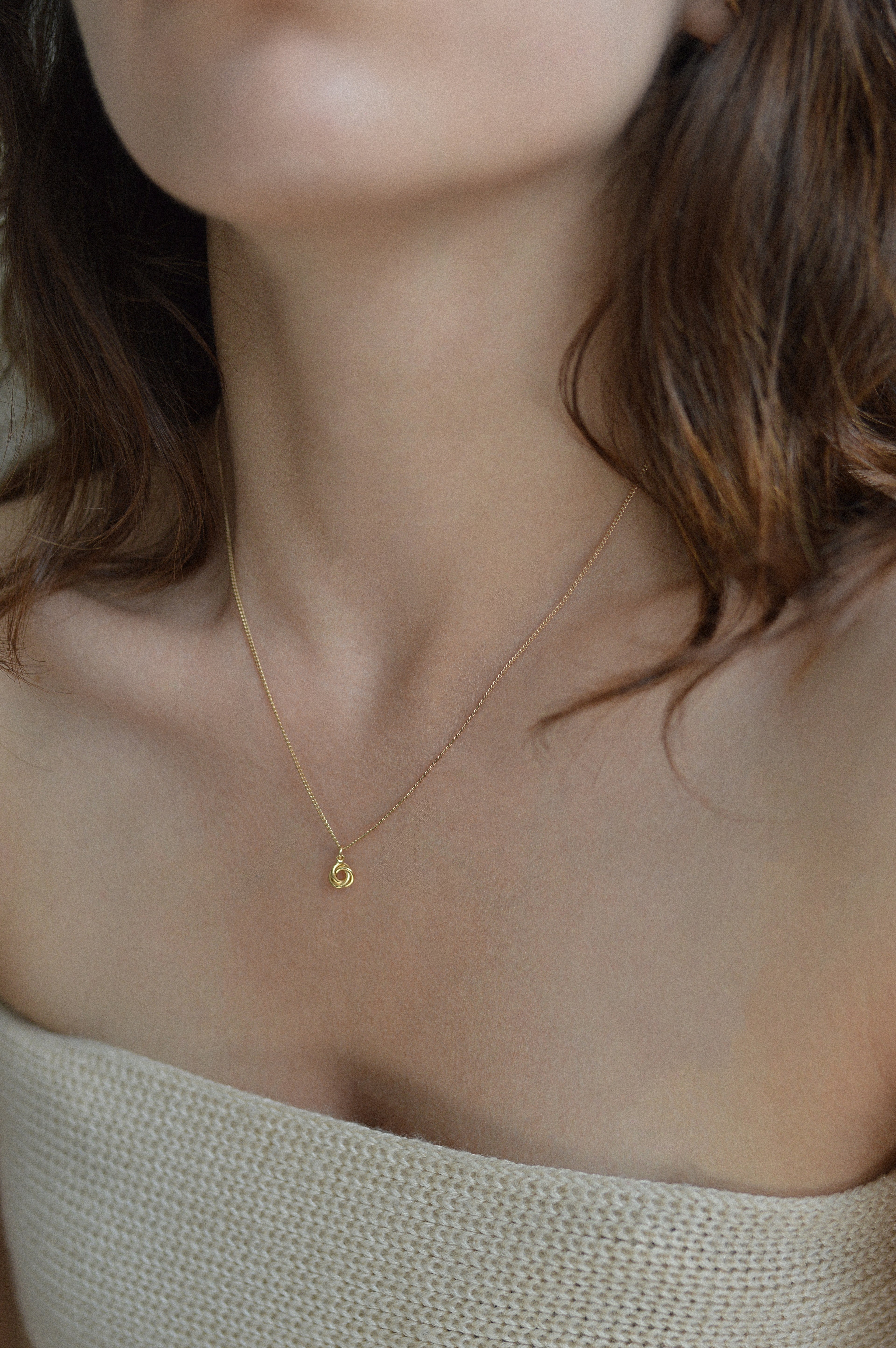 Love Knot Charm Necklace