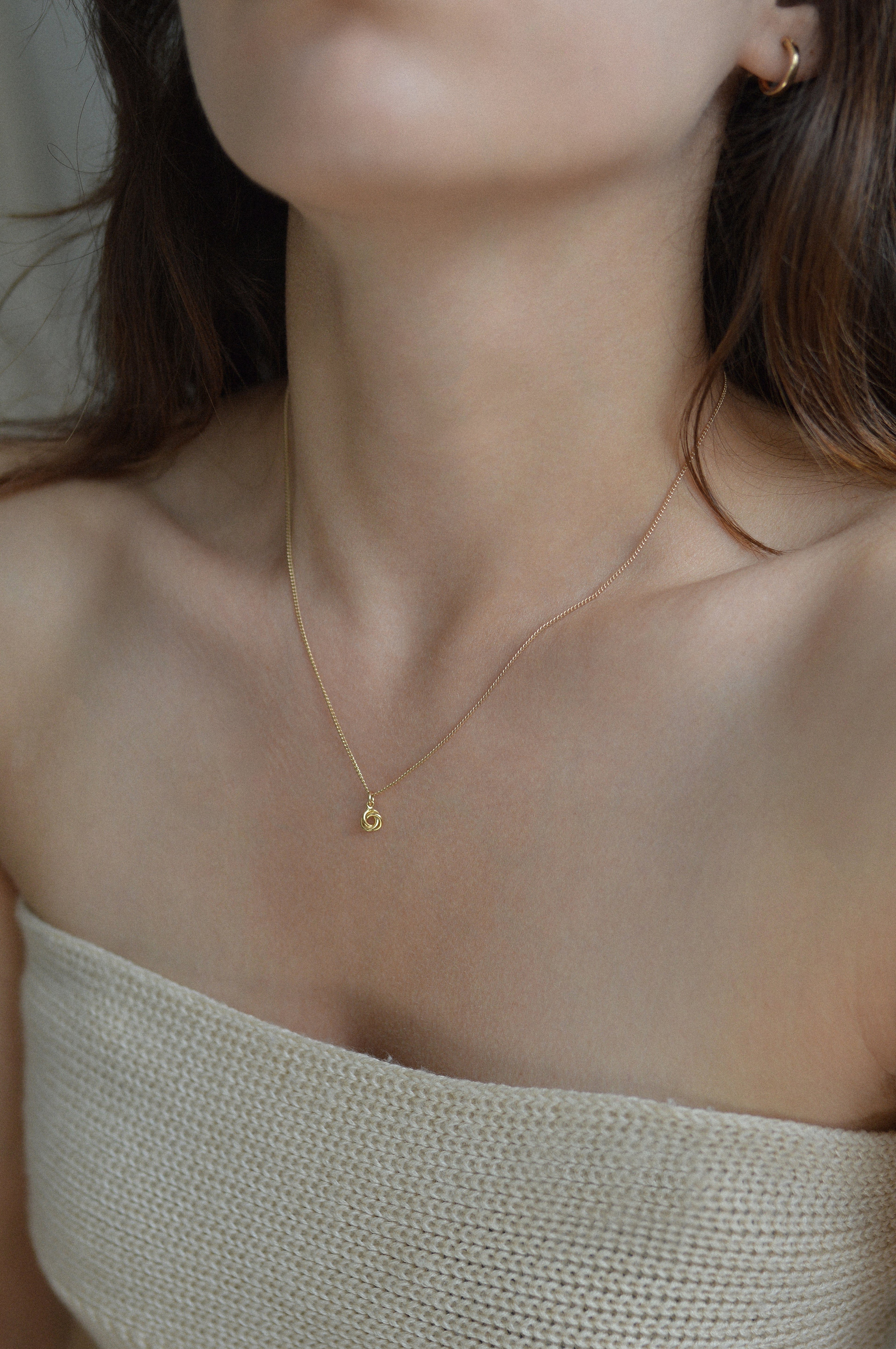 Love Knot Charm Necklace