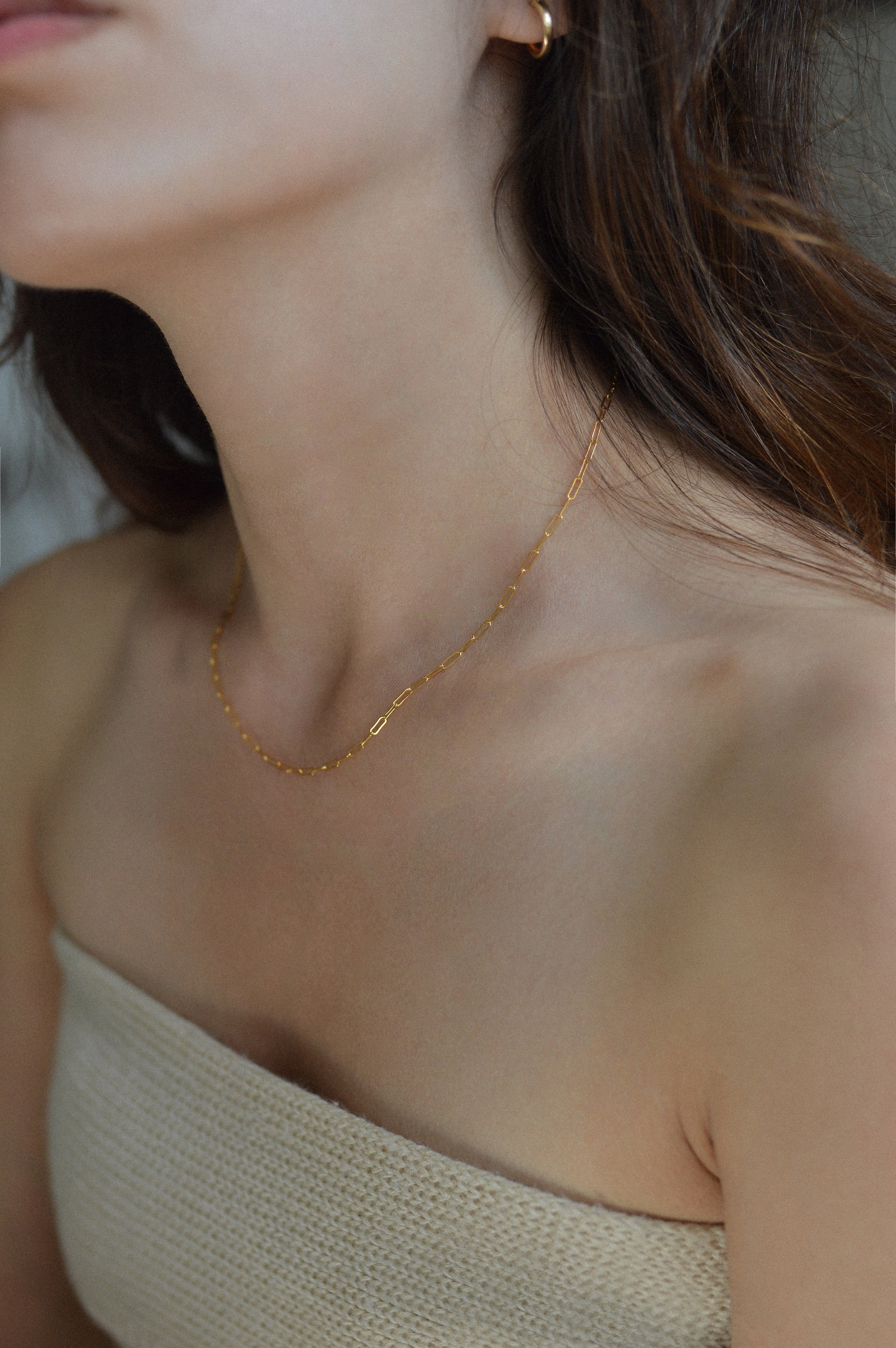 2mm Paperclip Necklace