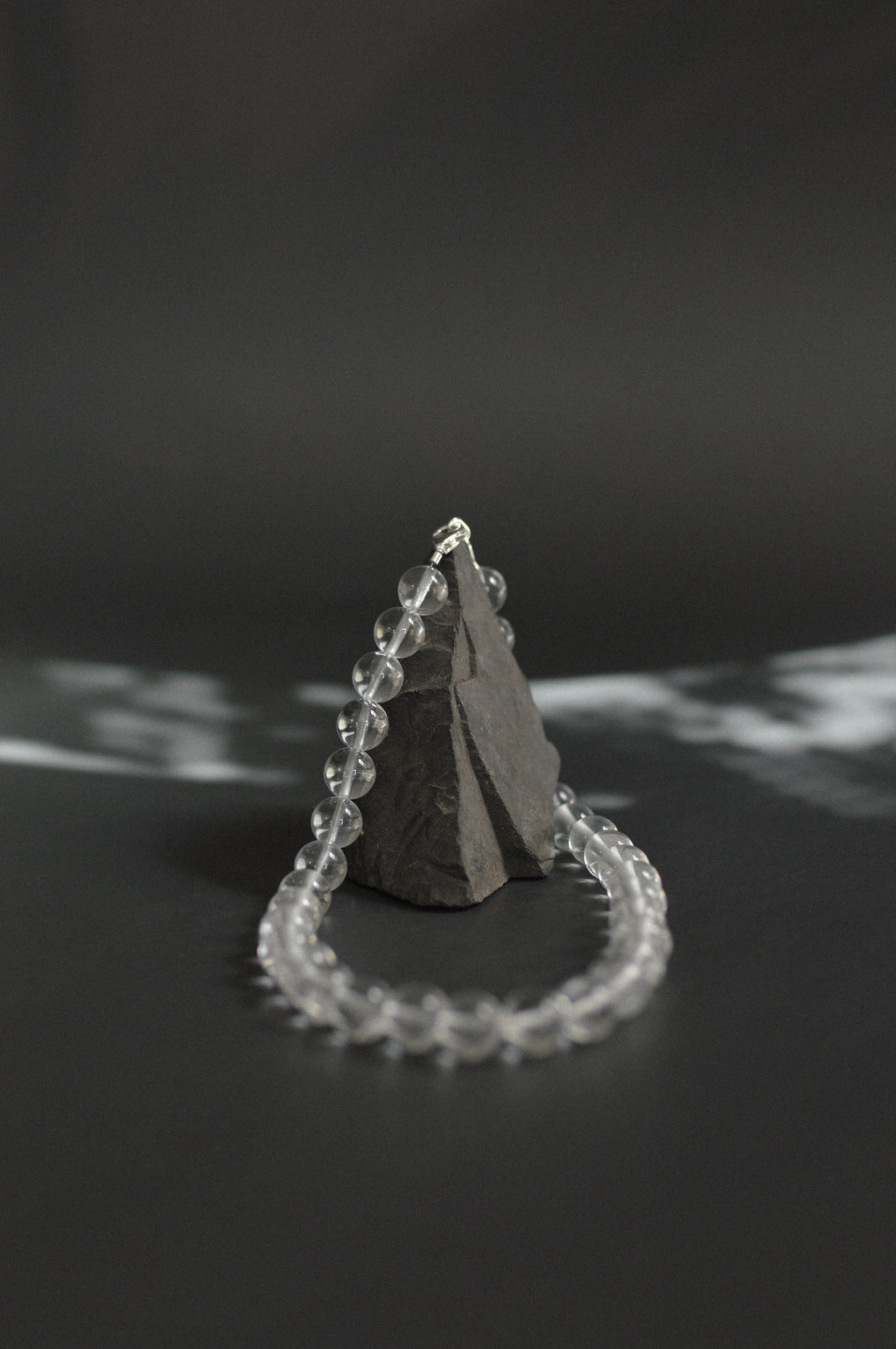 Crystal Quartz Gemstone Bead Necklace