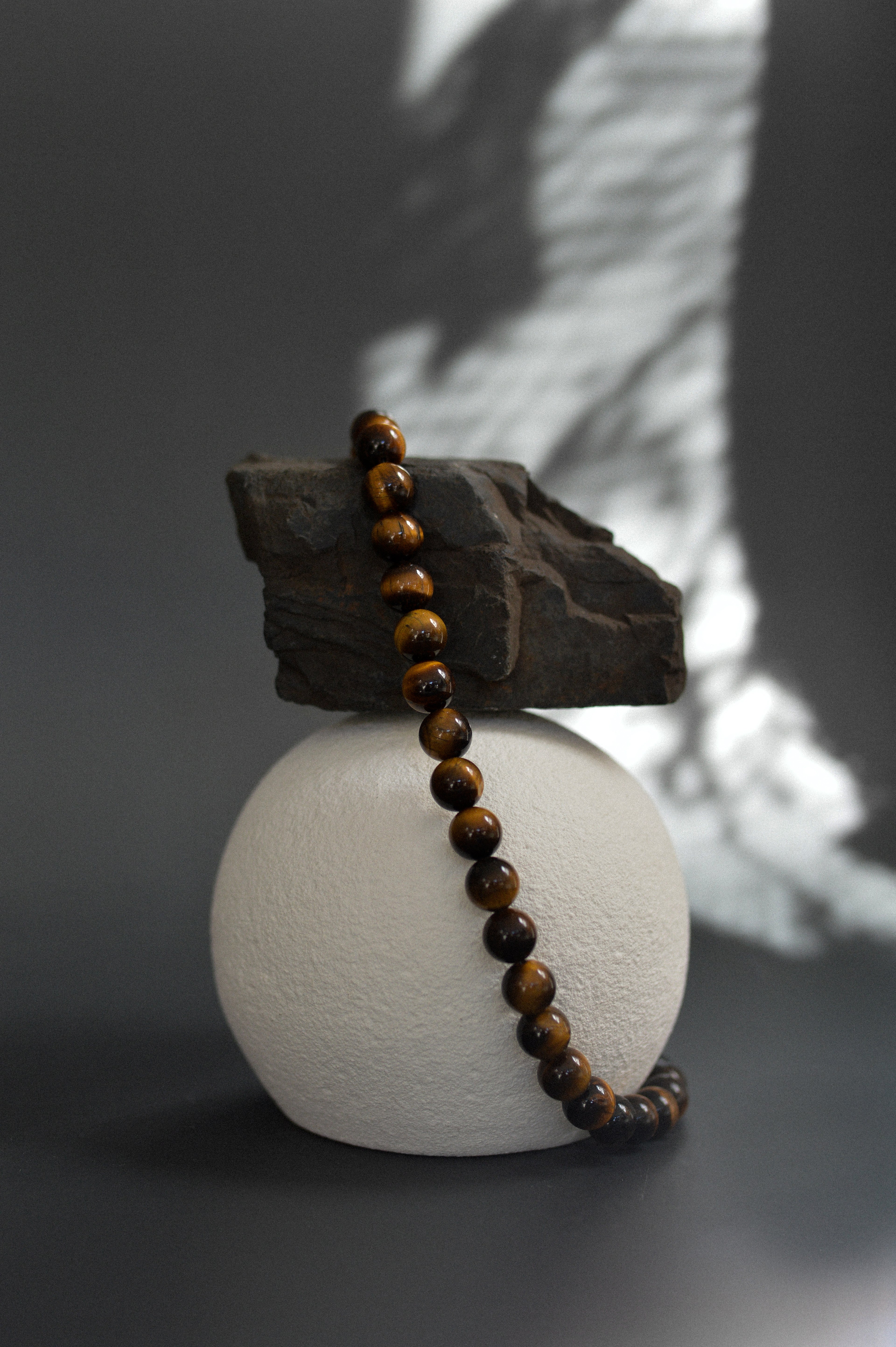 Tiger Eye Gemstone Bead Necklace