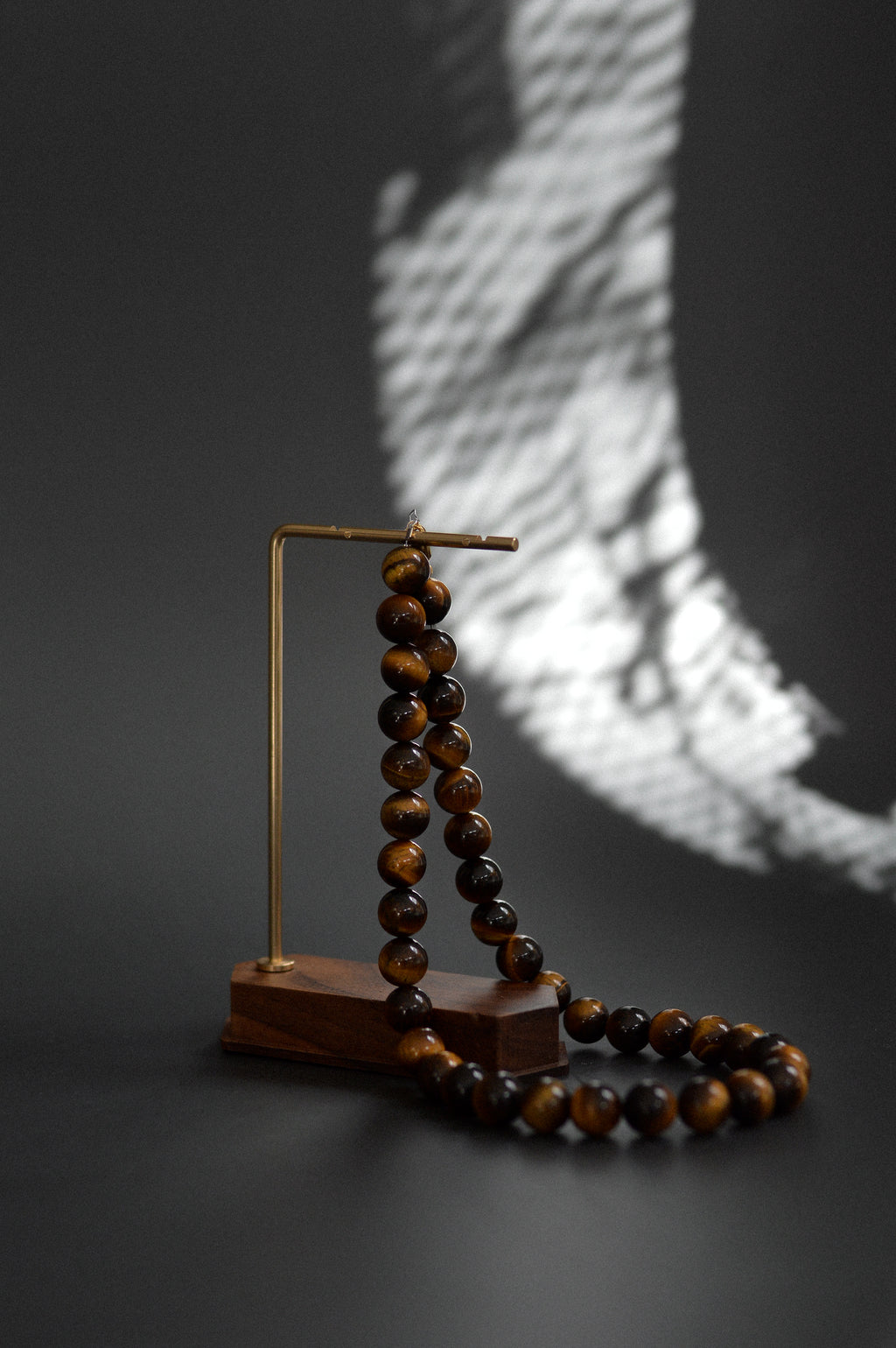 Tiger Eye Gemstone Bead Necklace