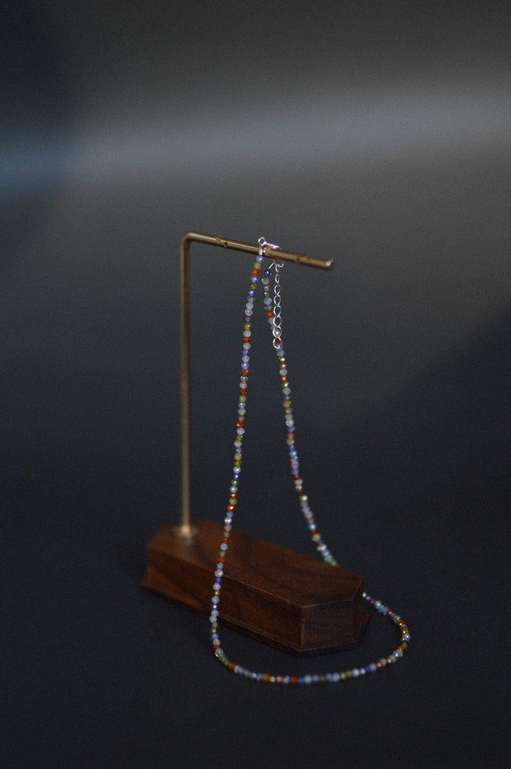 Multicolour Faceted Gemstone Bead Necklace