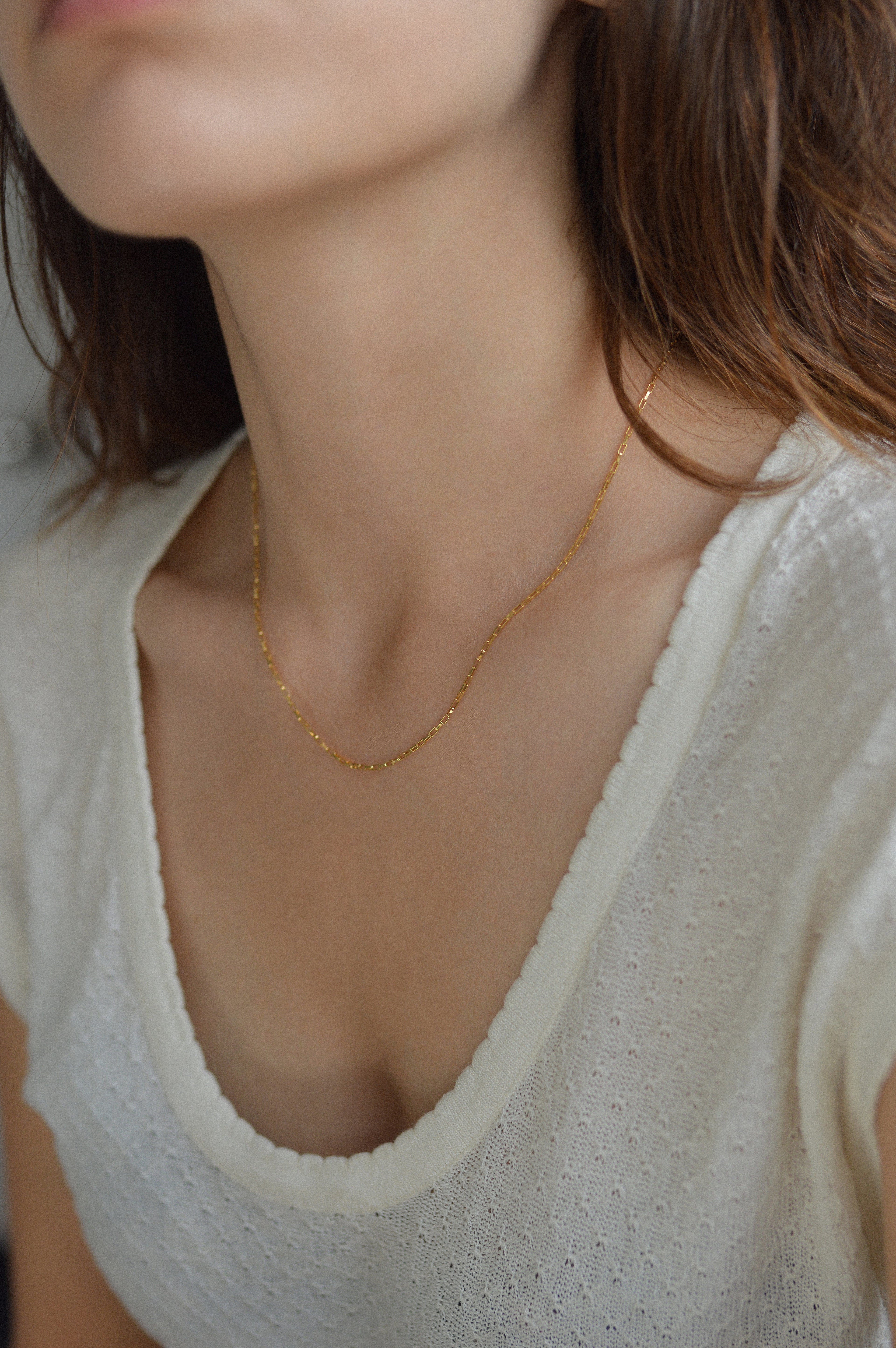 Dainty Box Necklace