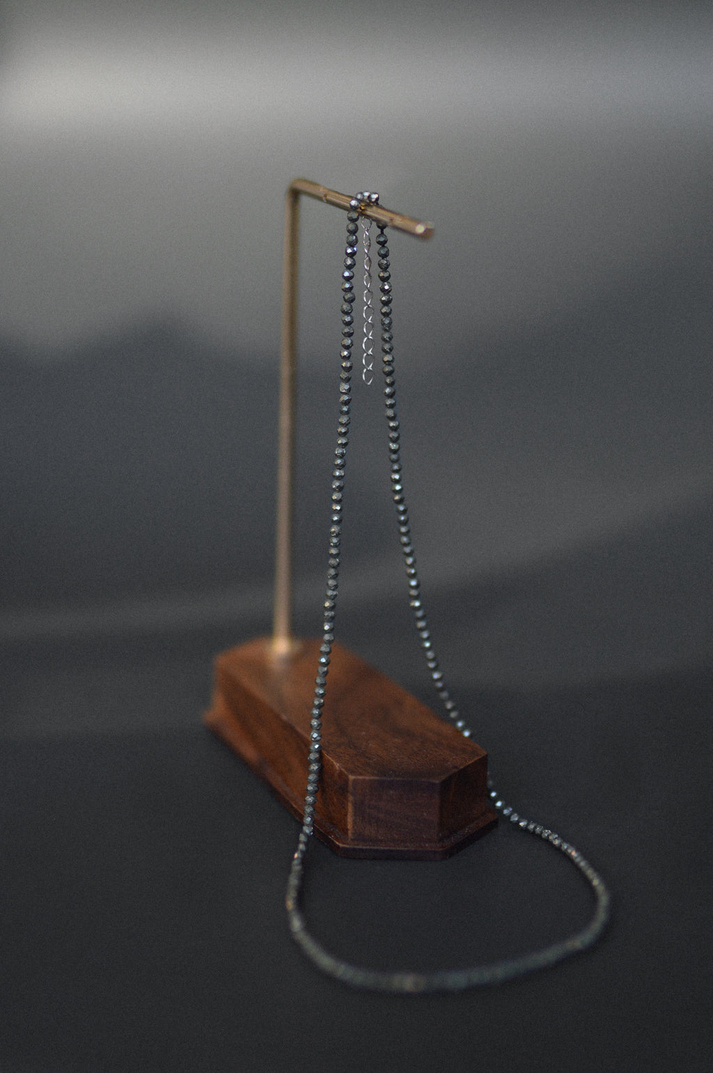 Pyrite Faceted Gemstone Bead Necklace