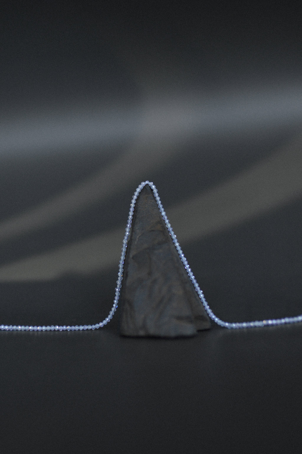 Pale Purple Faceted Gemstone Bead Necklace