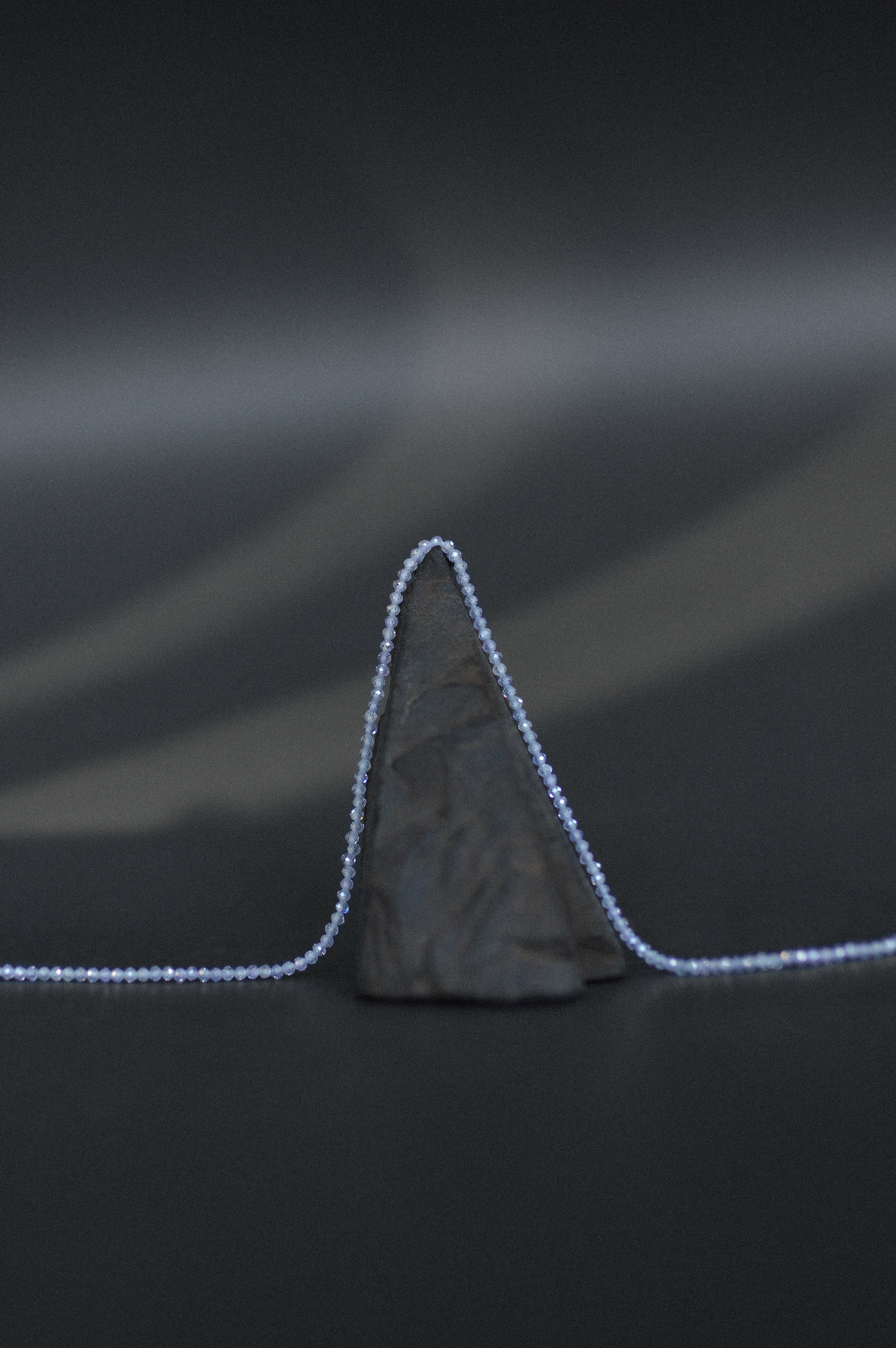 Pale Purple Faceted Gemstone Bead Necklace