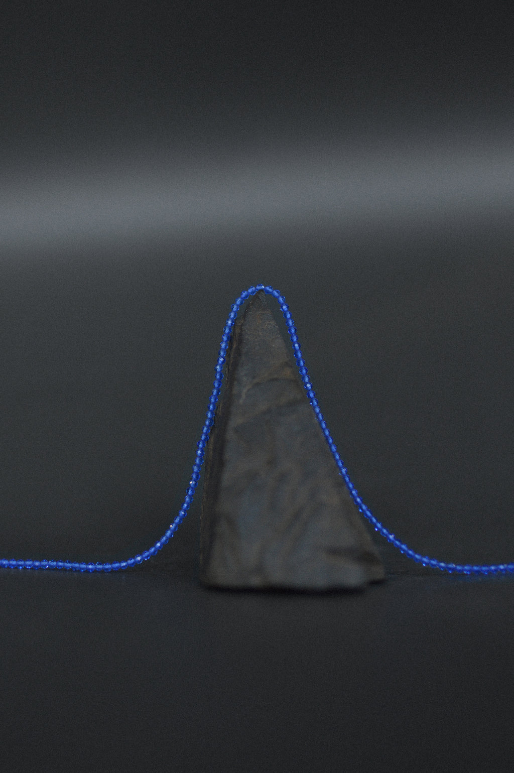 Bright Blue Faceted Gemstone Bead Necklace