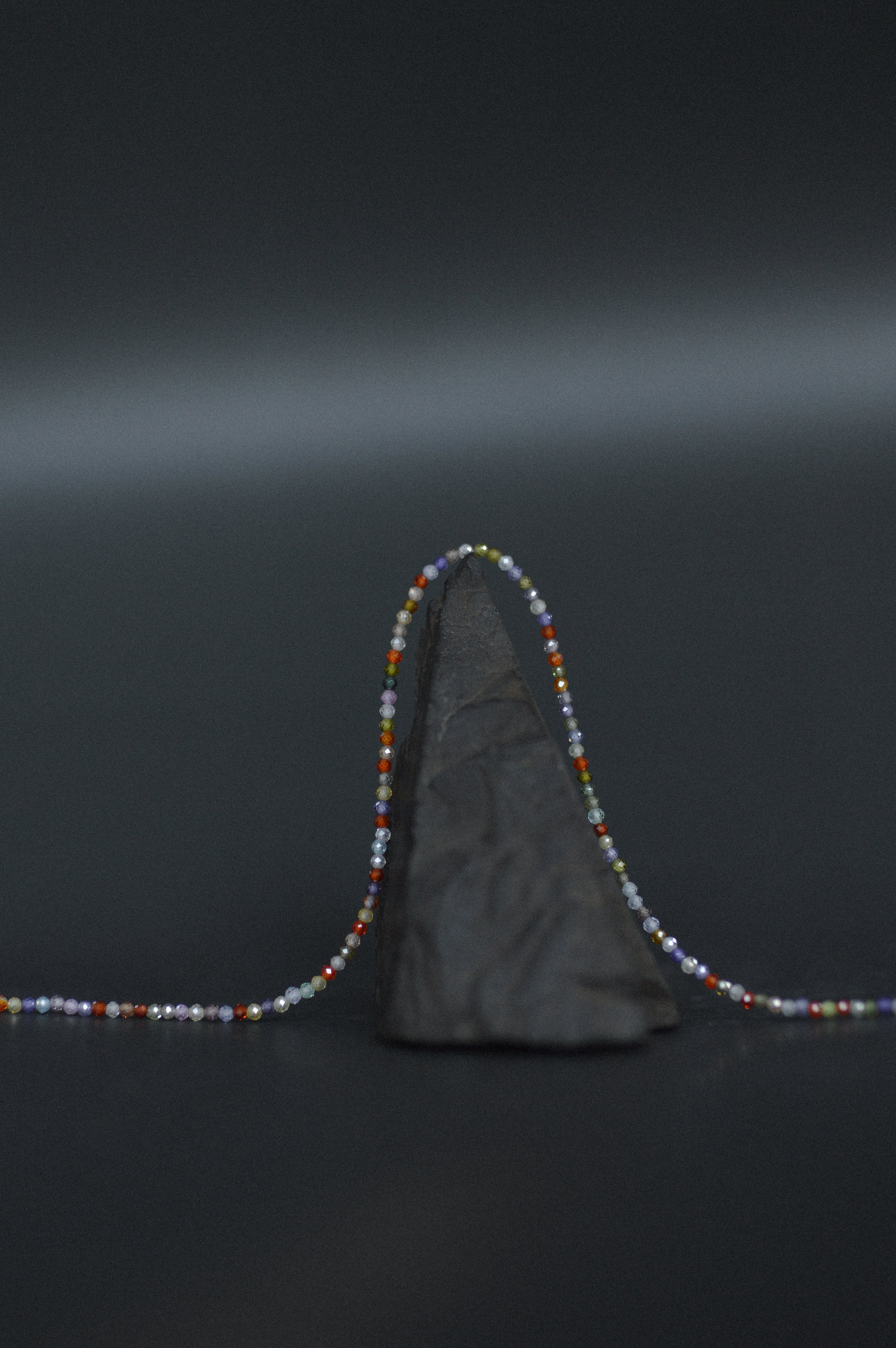 Multicolour Faceted Gemstone Bead Necklace