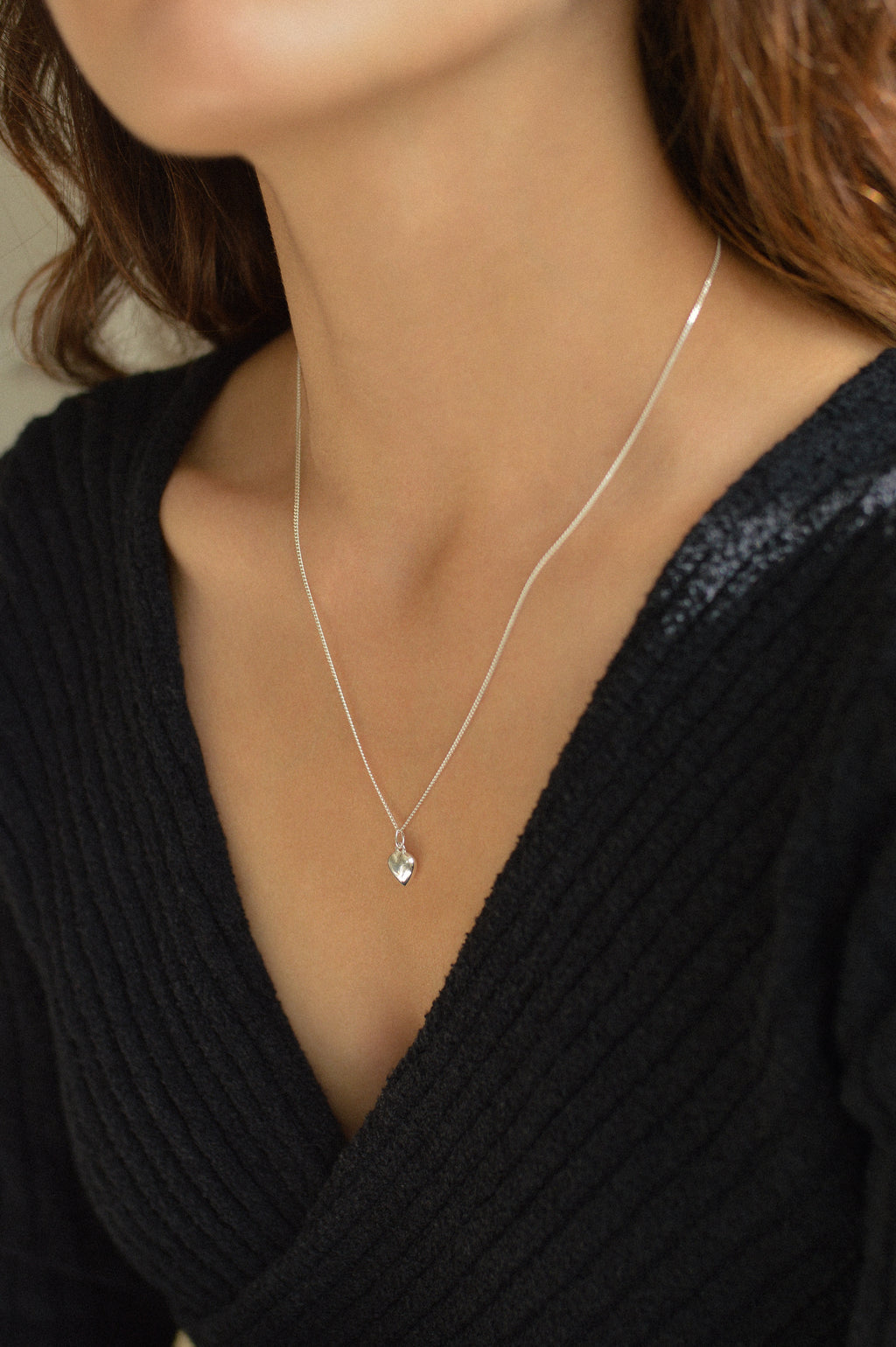 Heart Puff Pendant Necklace