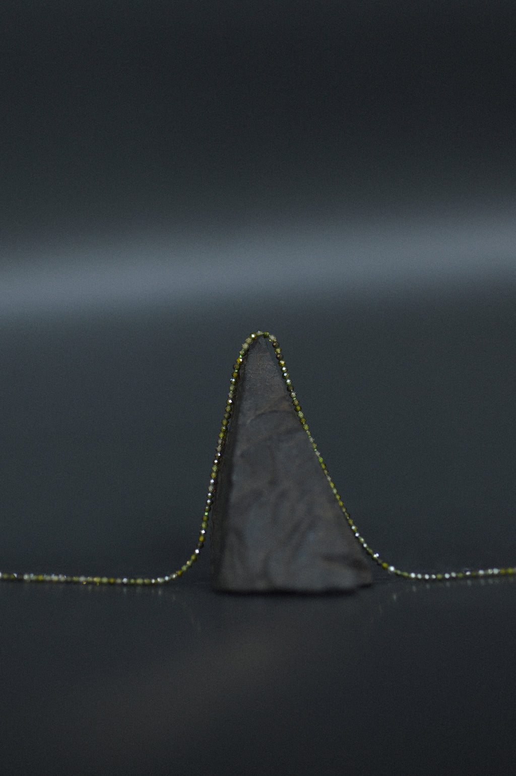 Green Faceted Gemstone Bead Necklace