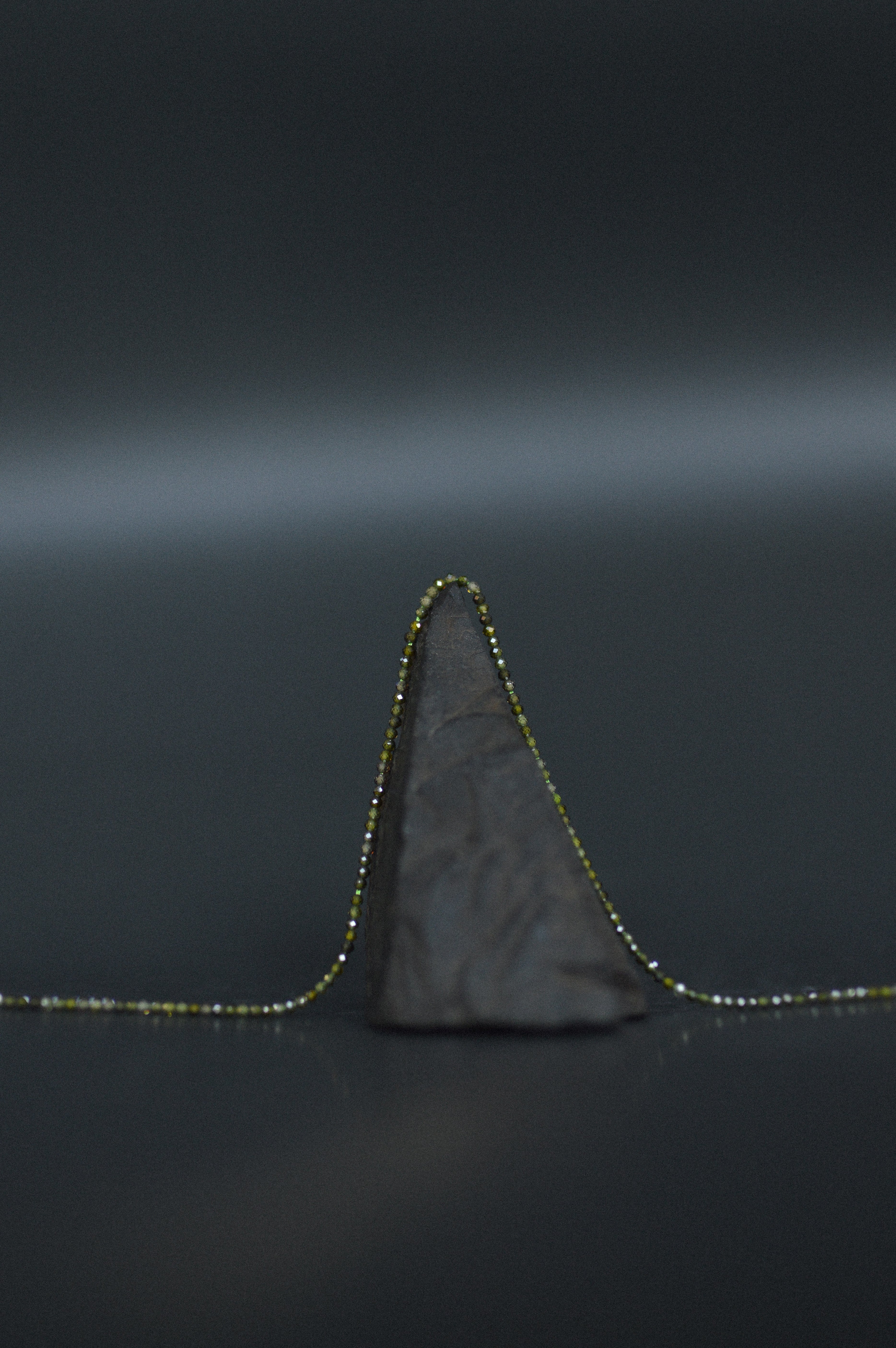 Green Faceted Gemstone Bead Necklace