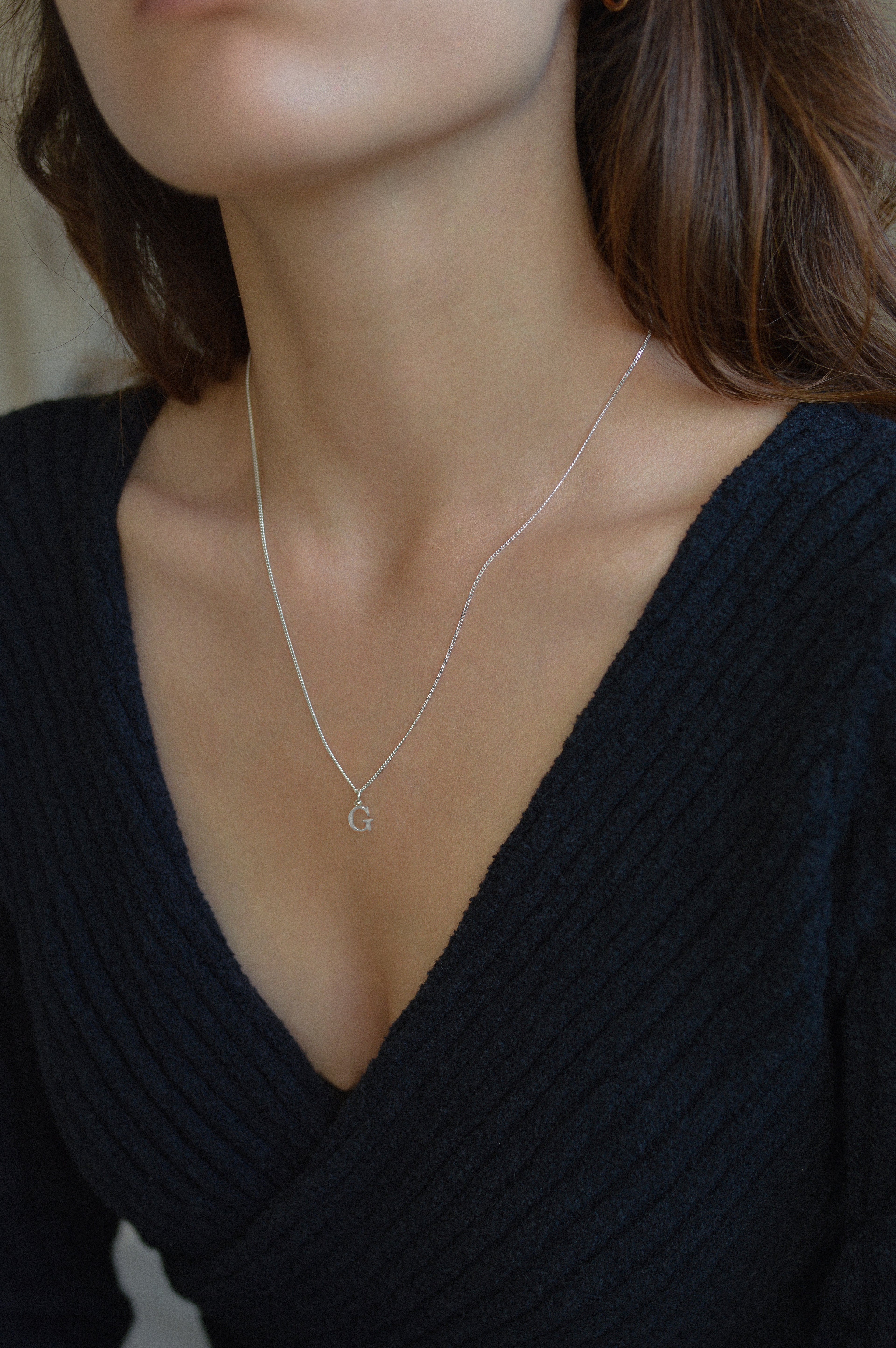 Letter Inital Charm Necklace