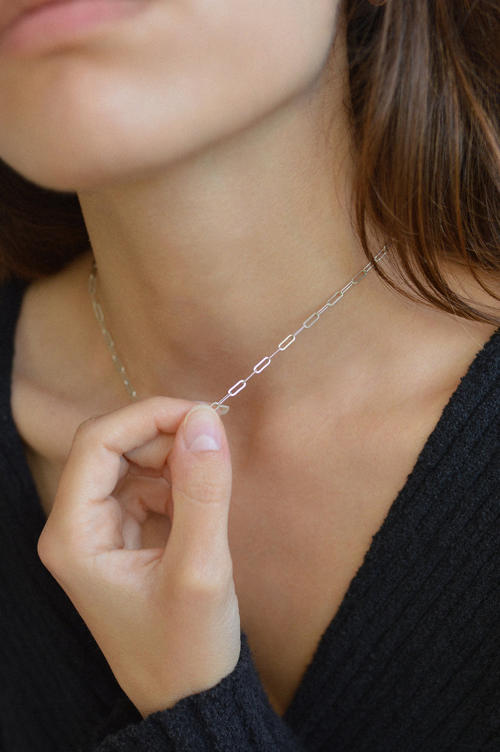 2.5mm Paperclip Chain Necklace