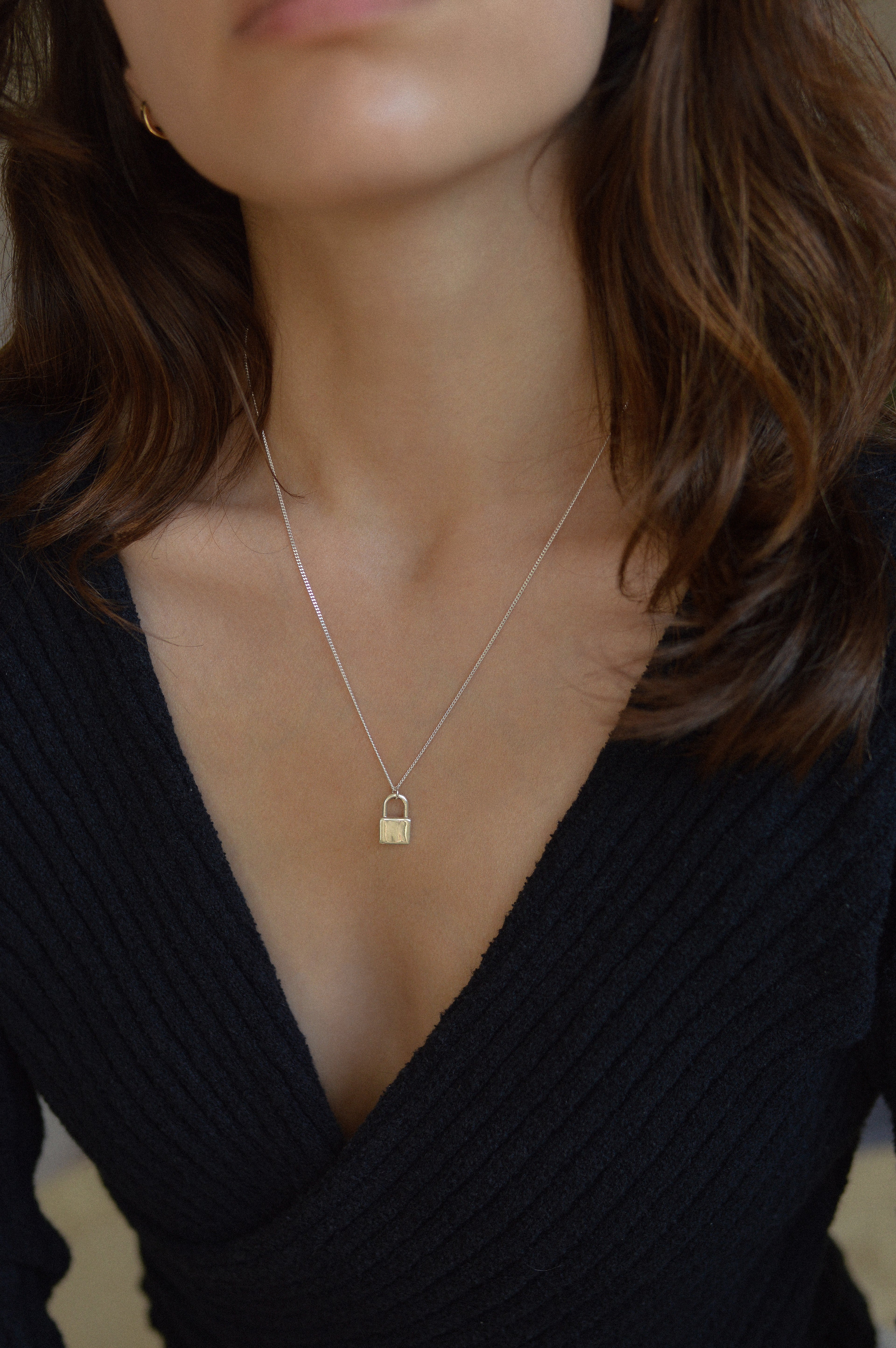 Padlock Pendant Necklace