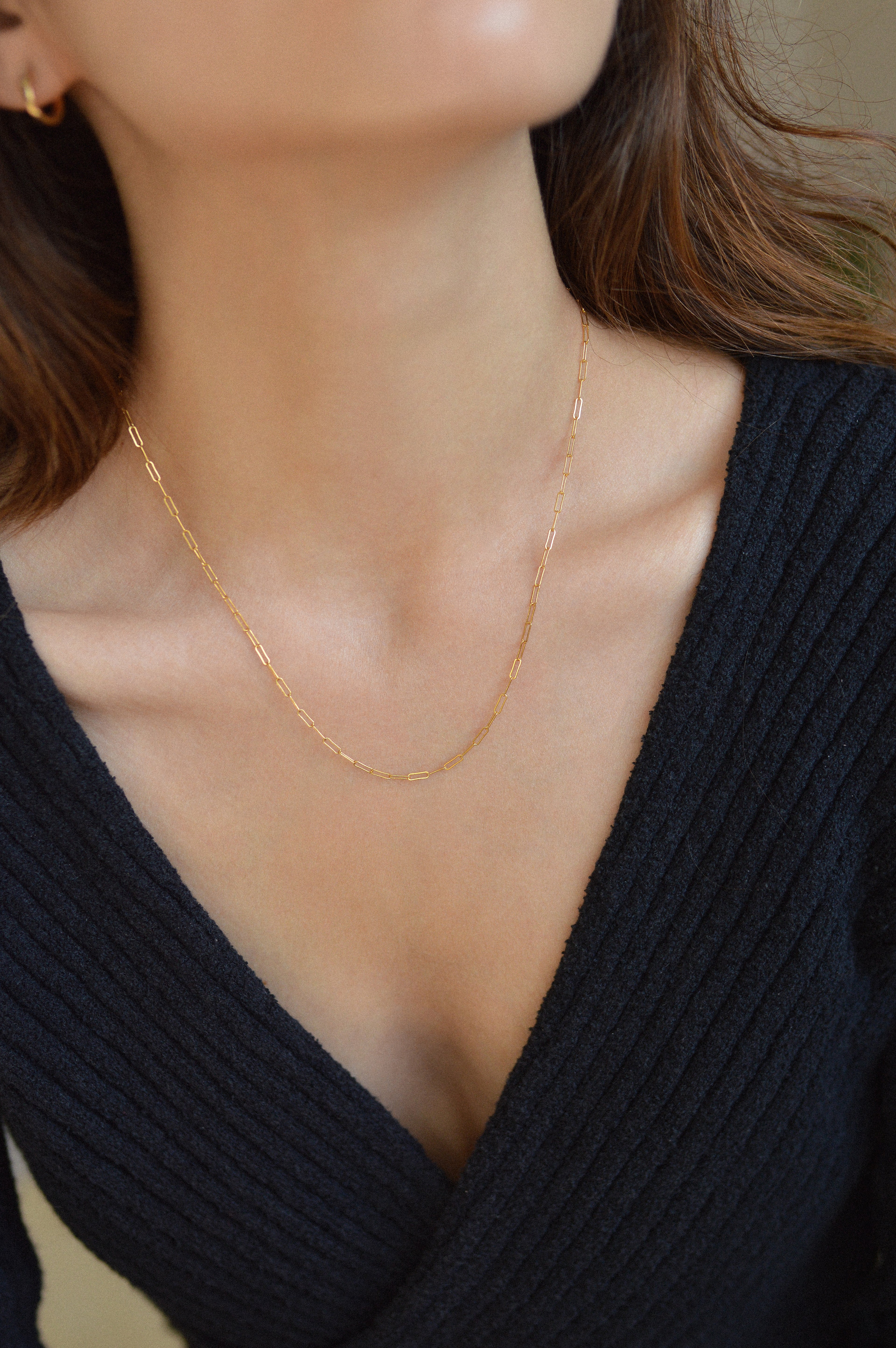 2mm Paperclip Necklace