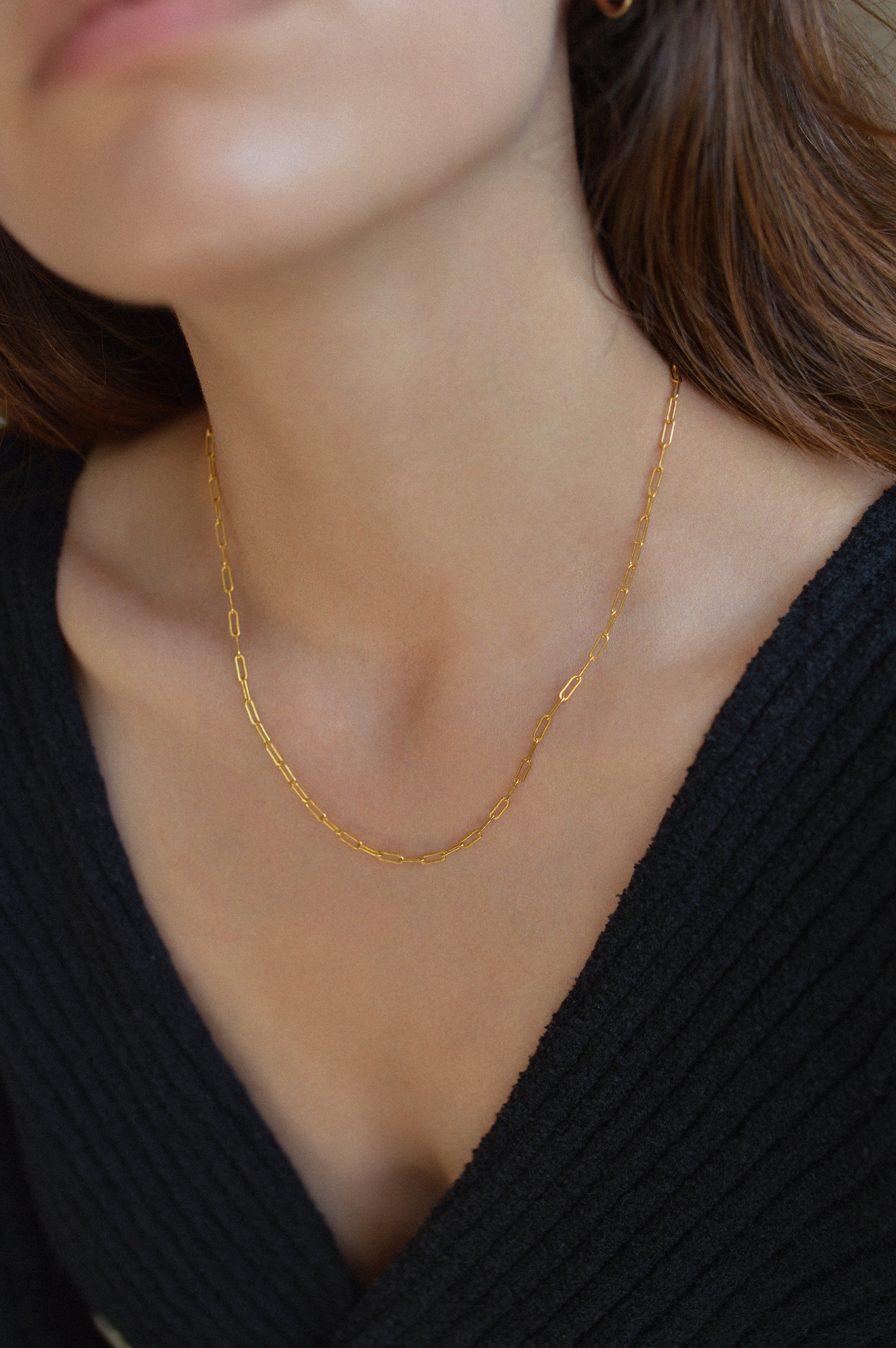 2.5mm Paperclip Necklace