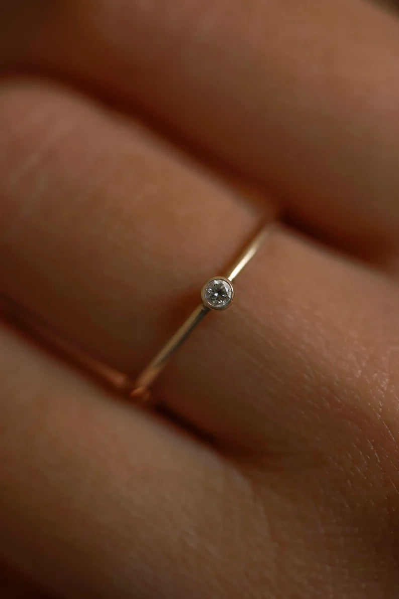 Dainty Cubic Zirconia Ring